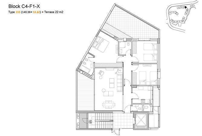 Beit Meri 155 sqm Apartment + 22 sqm Terrace