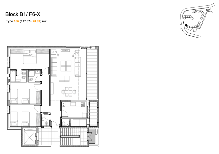 Beautiful 166 SQM apartment for Sale