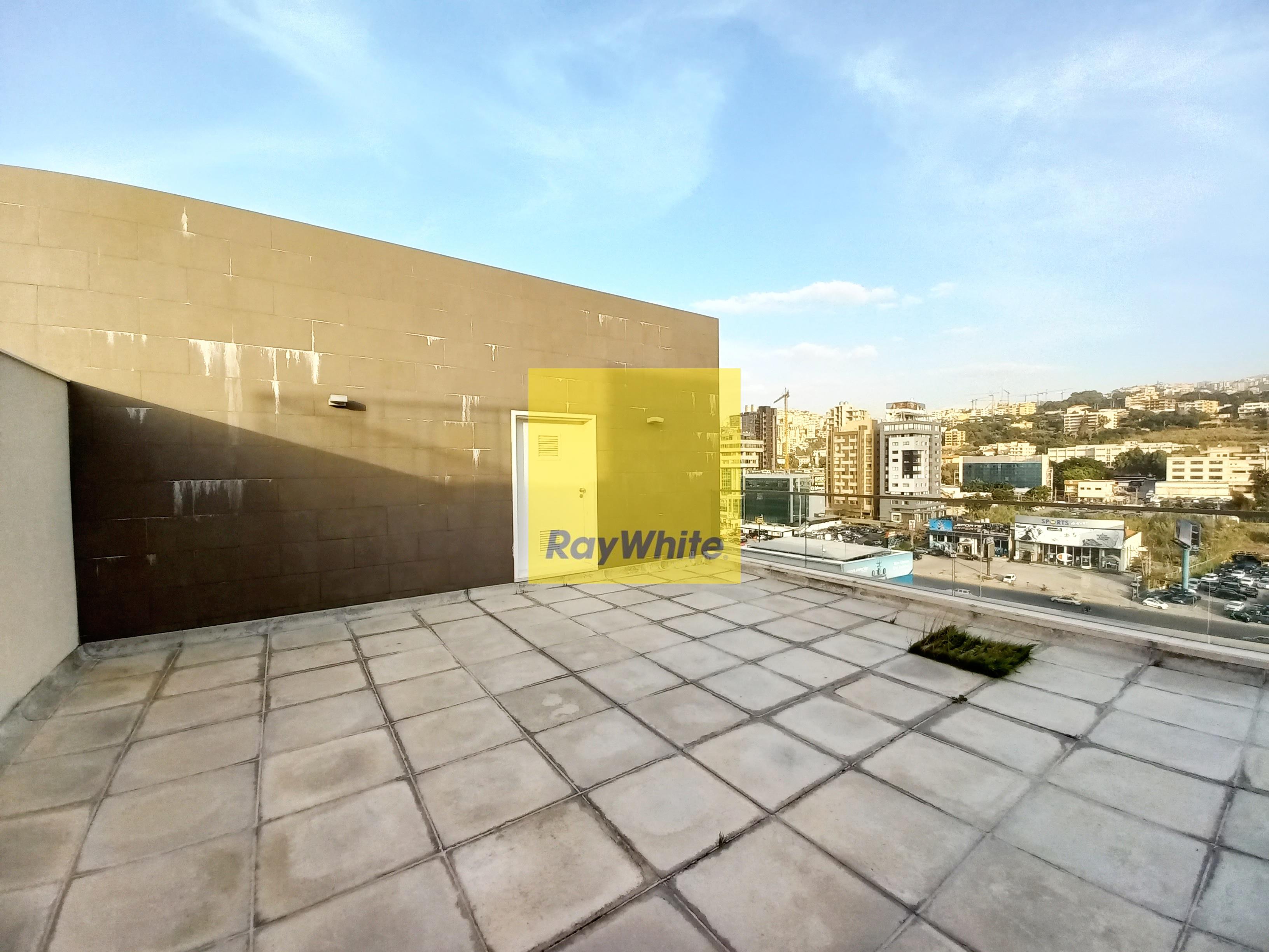 Garden roof terrace apartment for Rent in Waterfront Dbayeh