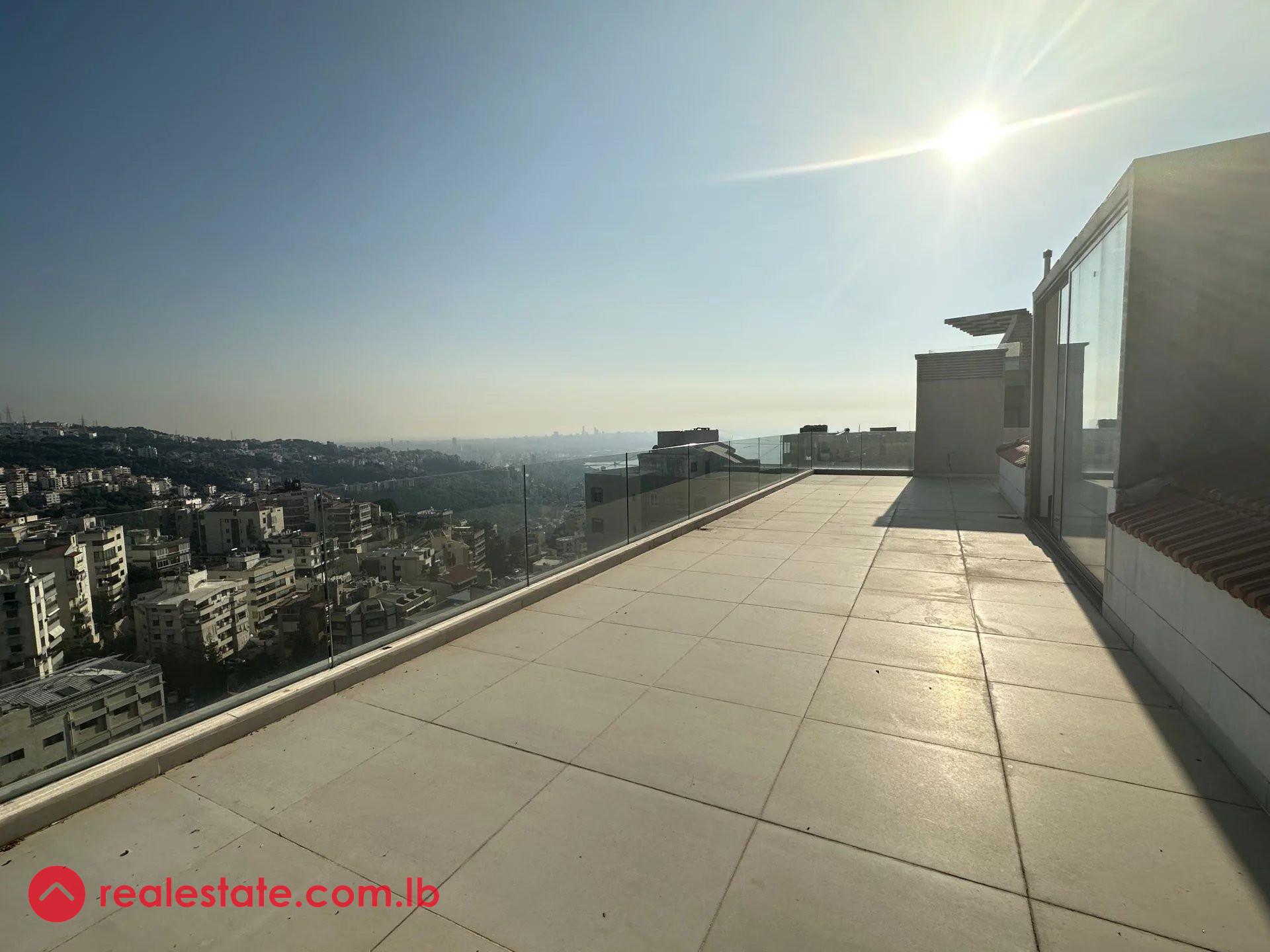 Luxurious Duplex with Breathtaking Views in Prime Rabieh Location