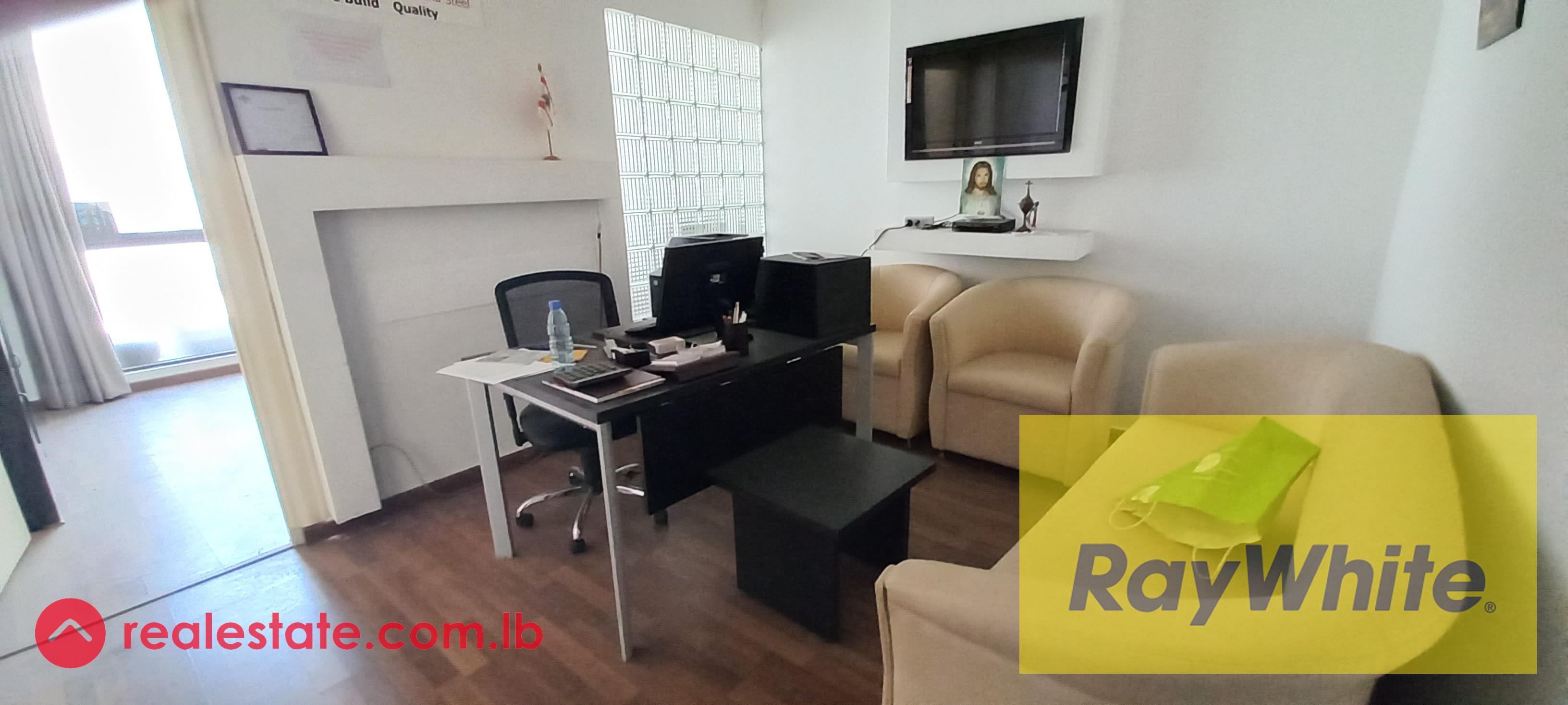 Furnished Office on Jal El Dib highway for rent