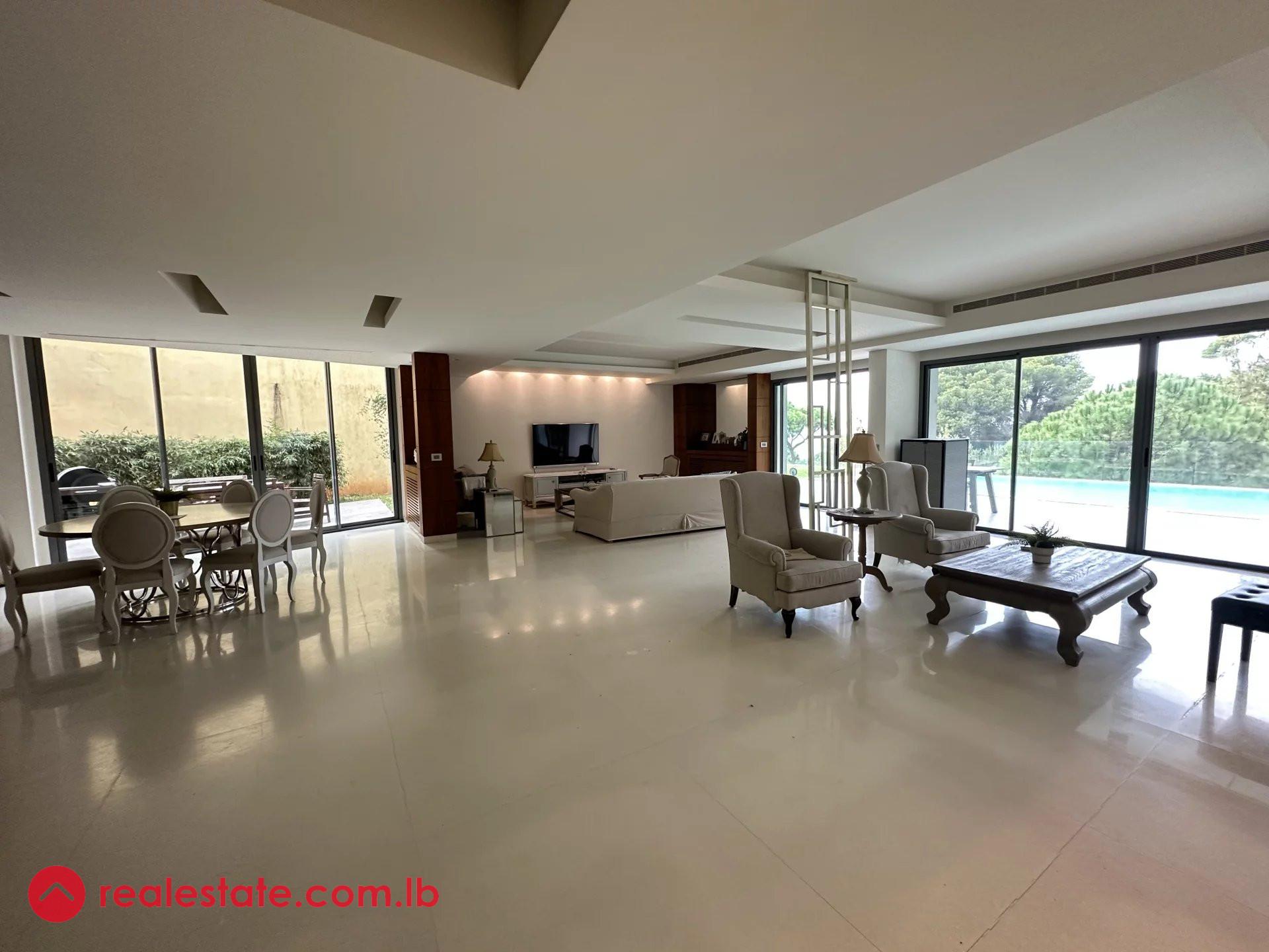 Elegant Duplex Oasis with Pool and Panoramic Views in Rabieh