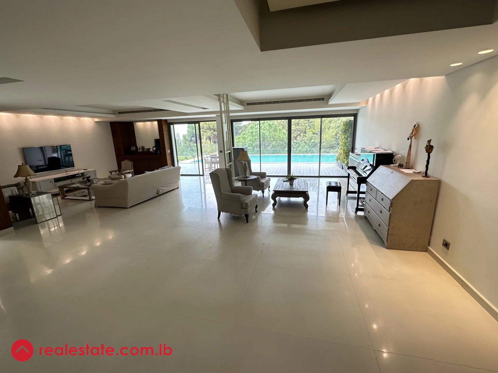 Elegant Duplex Oasis with Pool and Panoramic Views in Rabieh