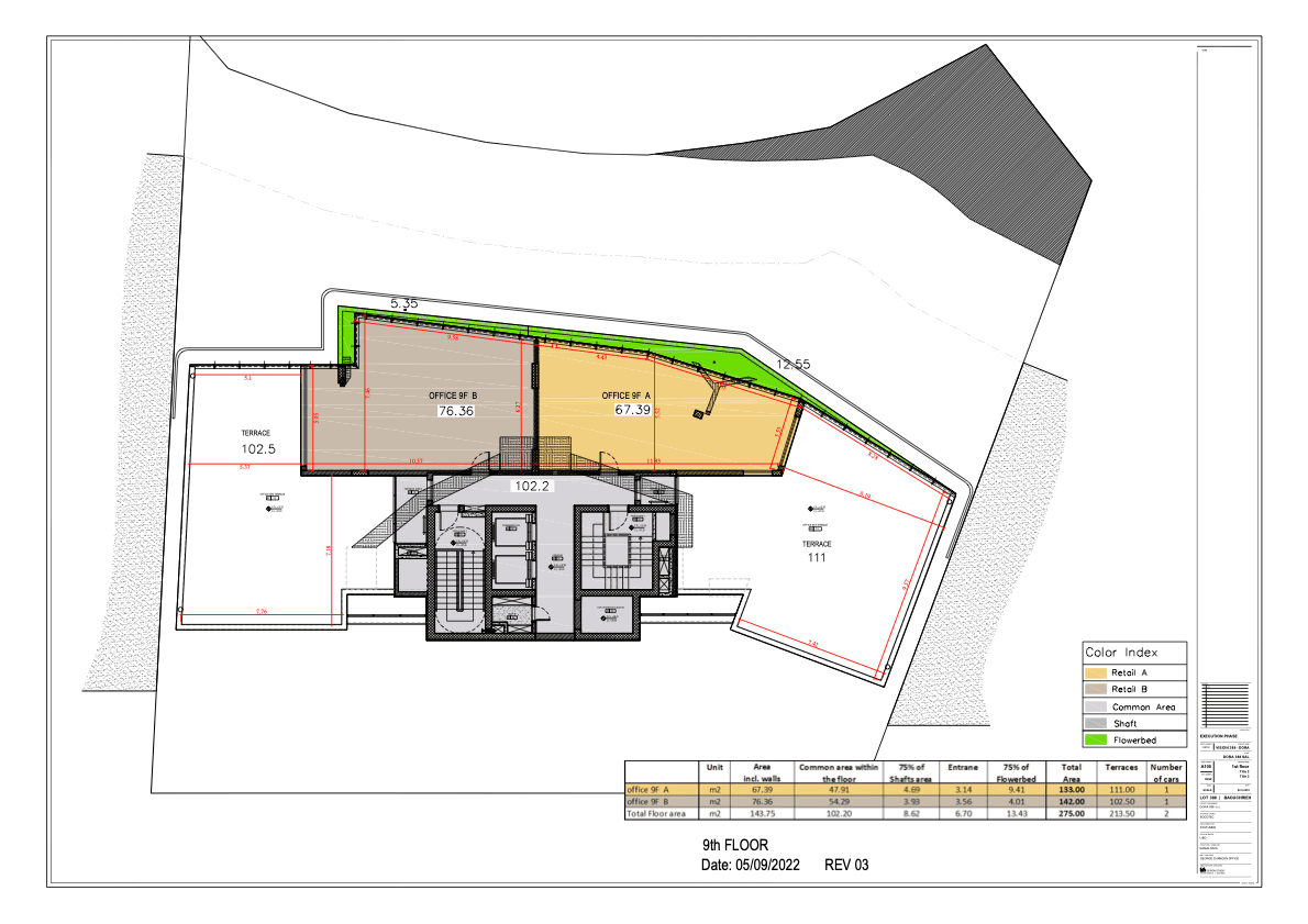 Amazing Office with Terrace for Sale