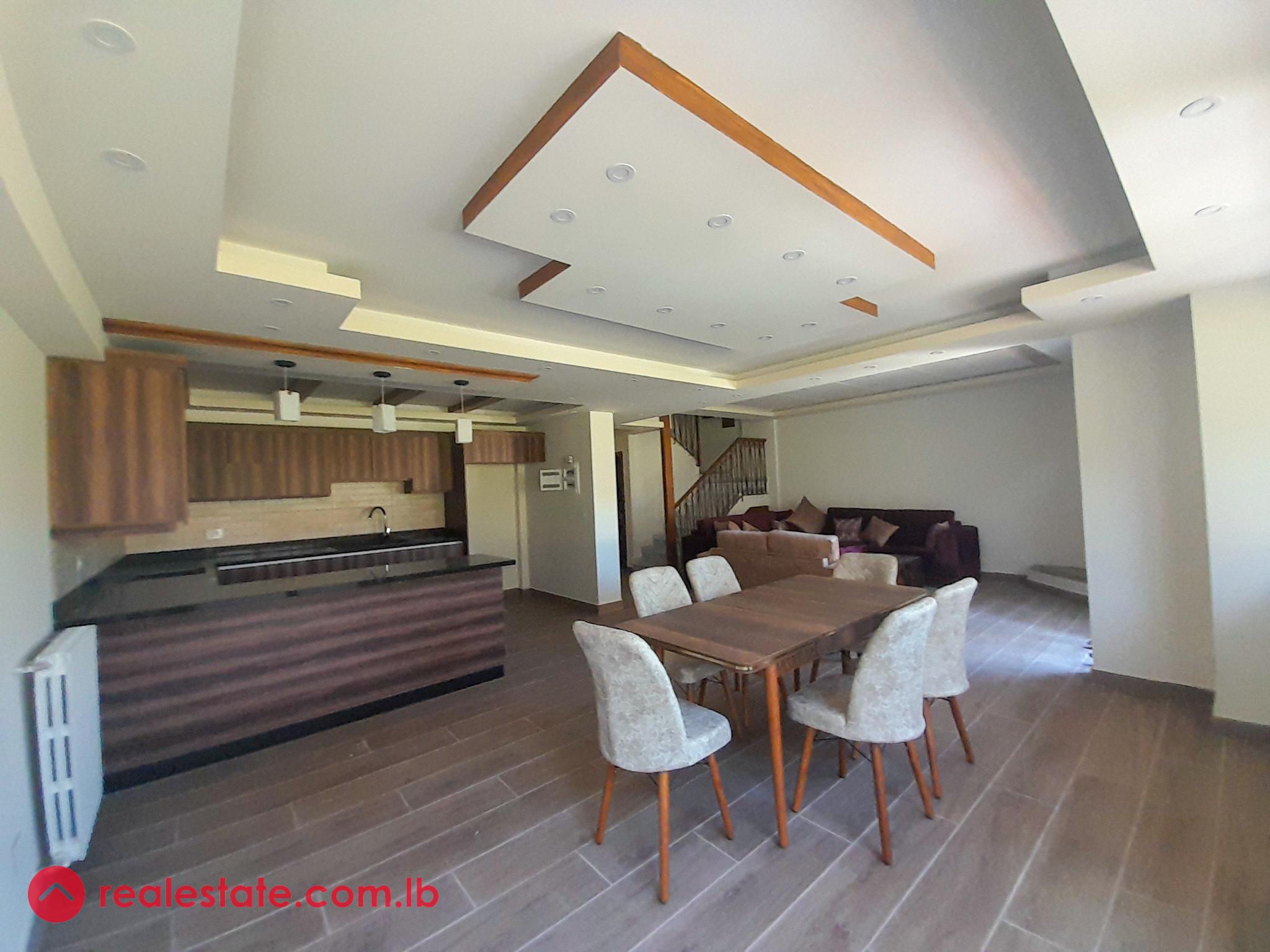 Semi-Furnished Duplex in Douar, Metn with Mountain View