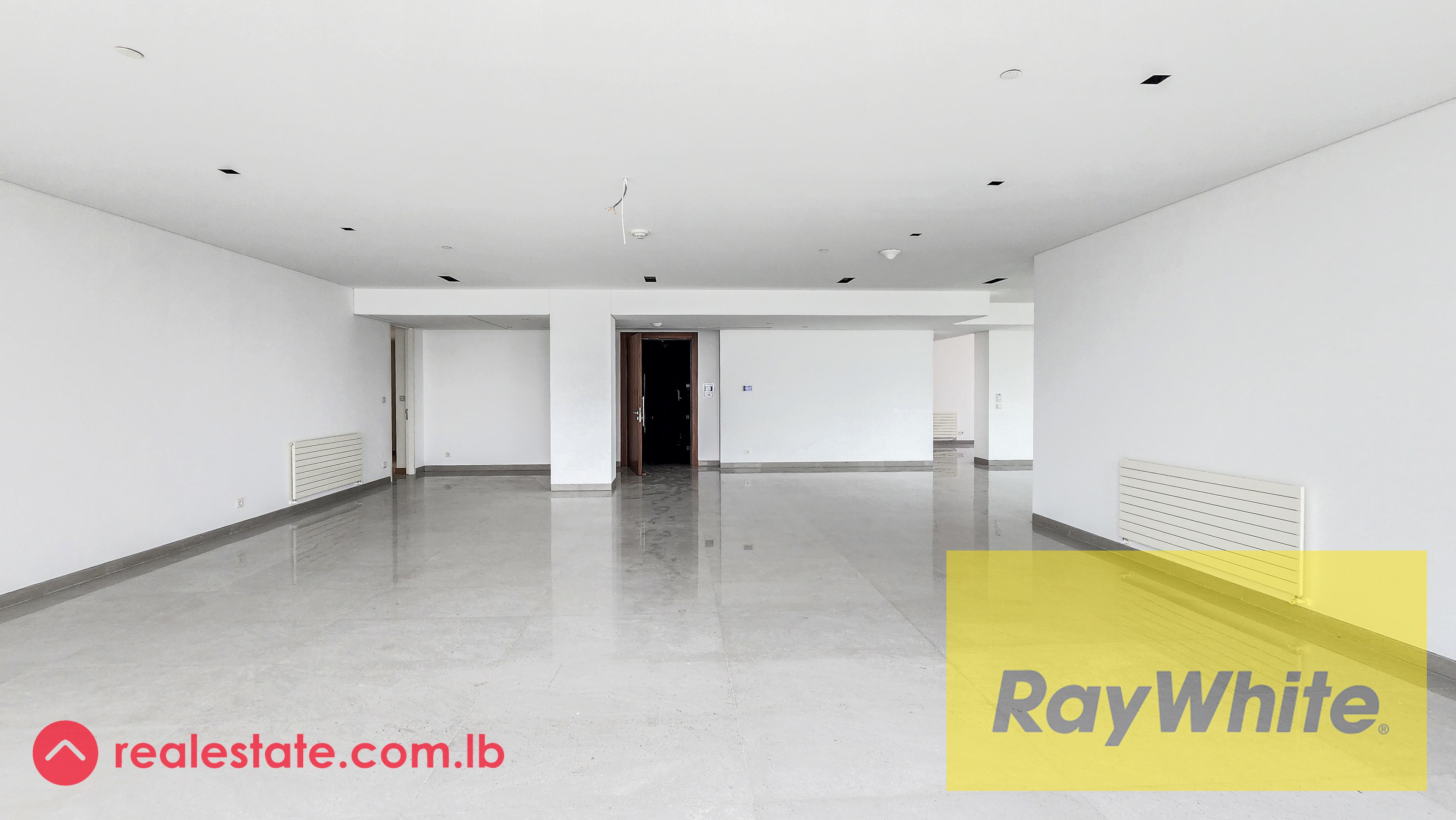 Three Master Bedrooms Apartment With an Open View For Rent in Achrafieh