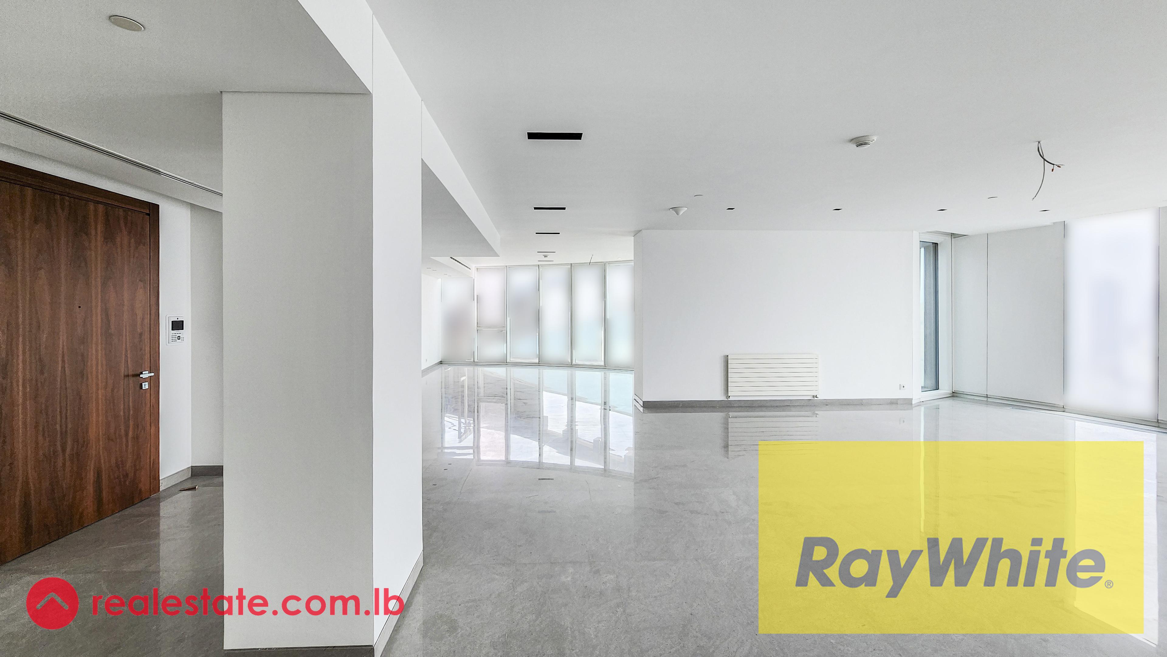 Three Master Bedrooms Apartment With an Open View For Rent in Achrafieh