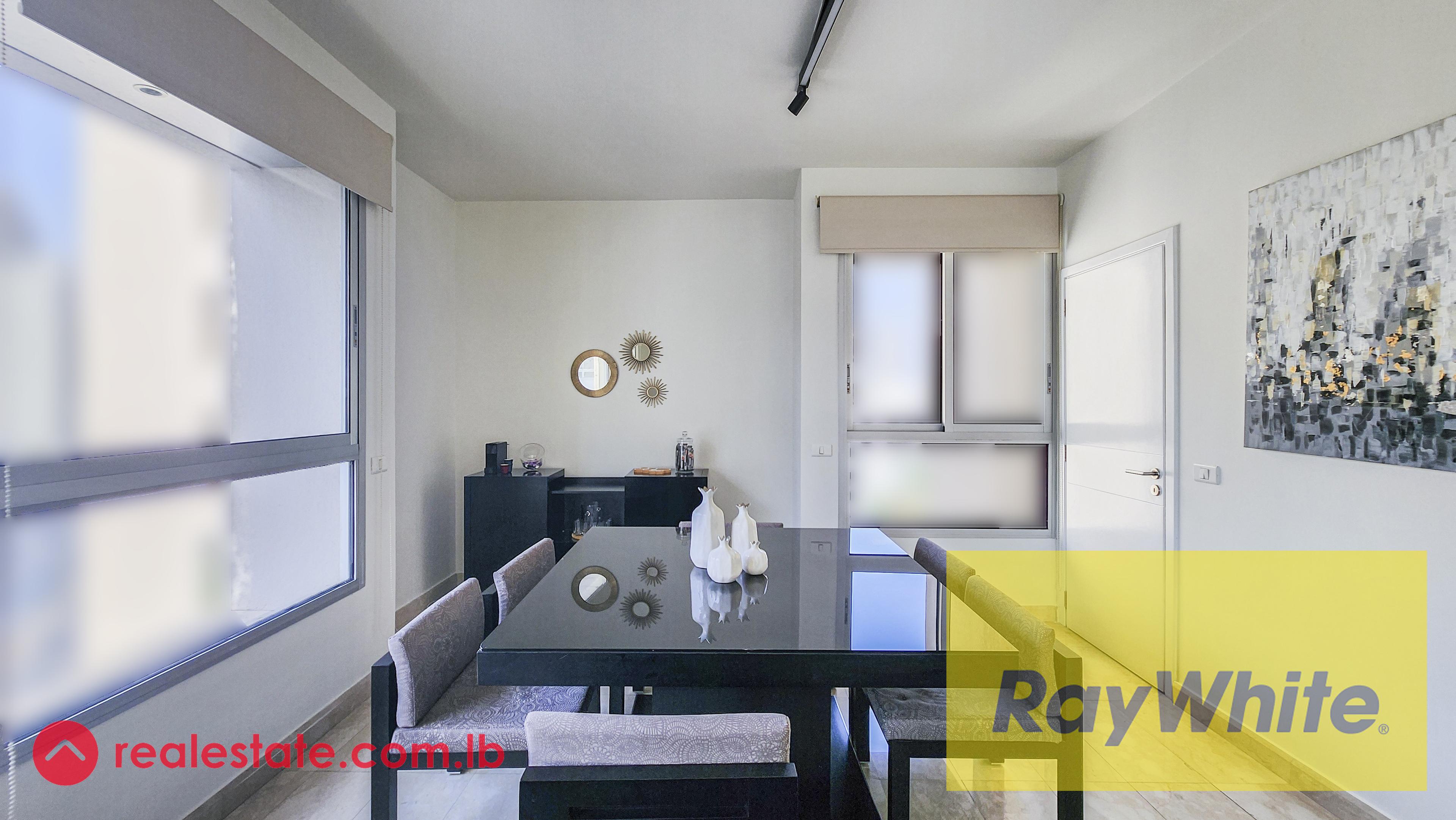 Three Bedrooms Apartment With an Open View for Sale in Achrafieh