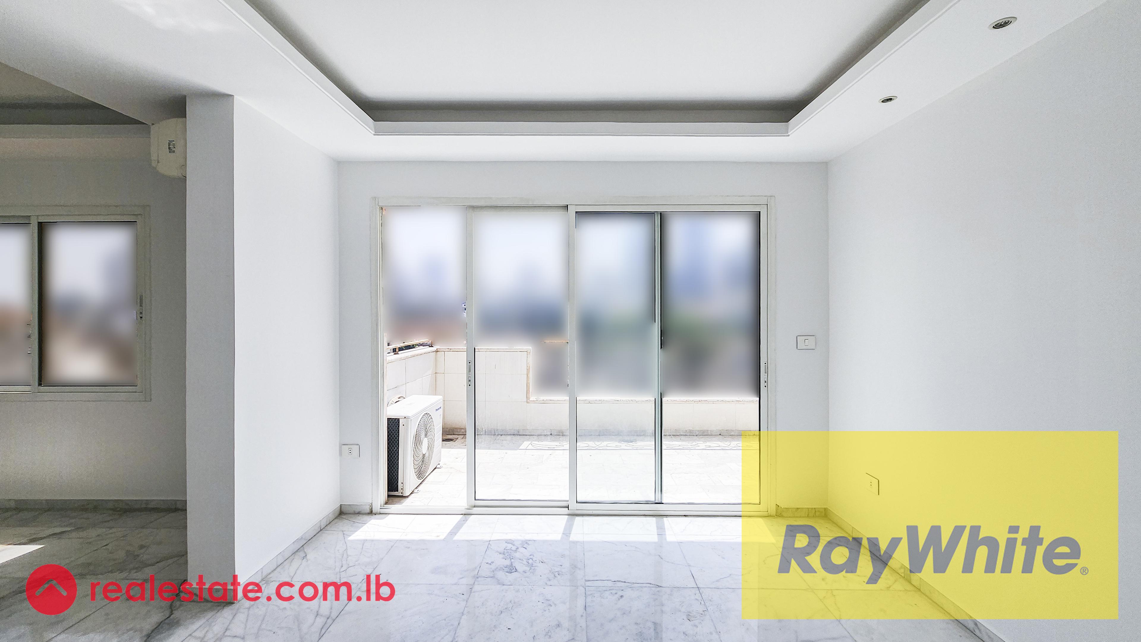Three Bedrooms Apartment With an Open Sea View for Sale in Achrafieh
