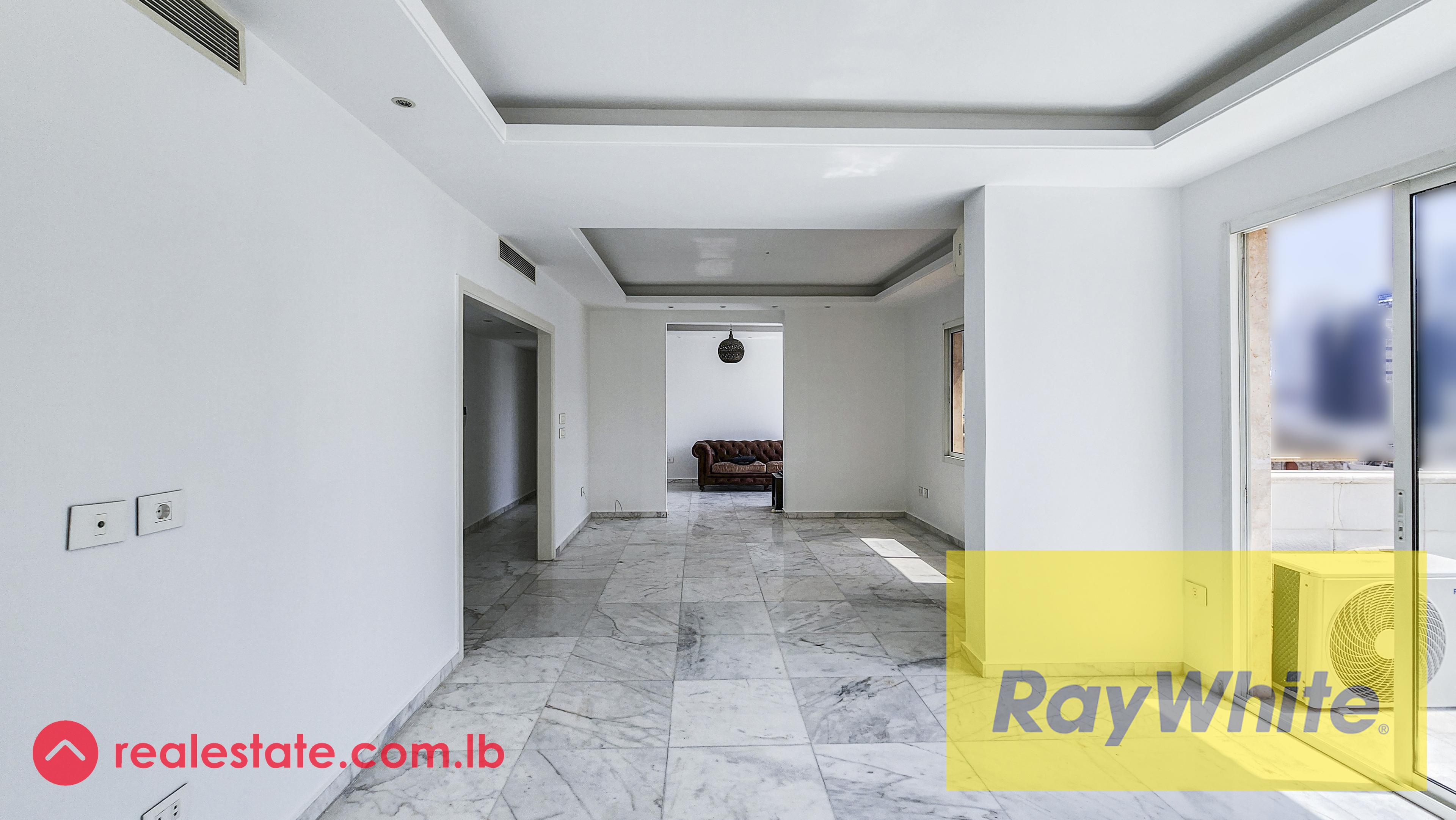Three Bedrooms Apartment With an Open Sea View for Sale in Achrafieh