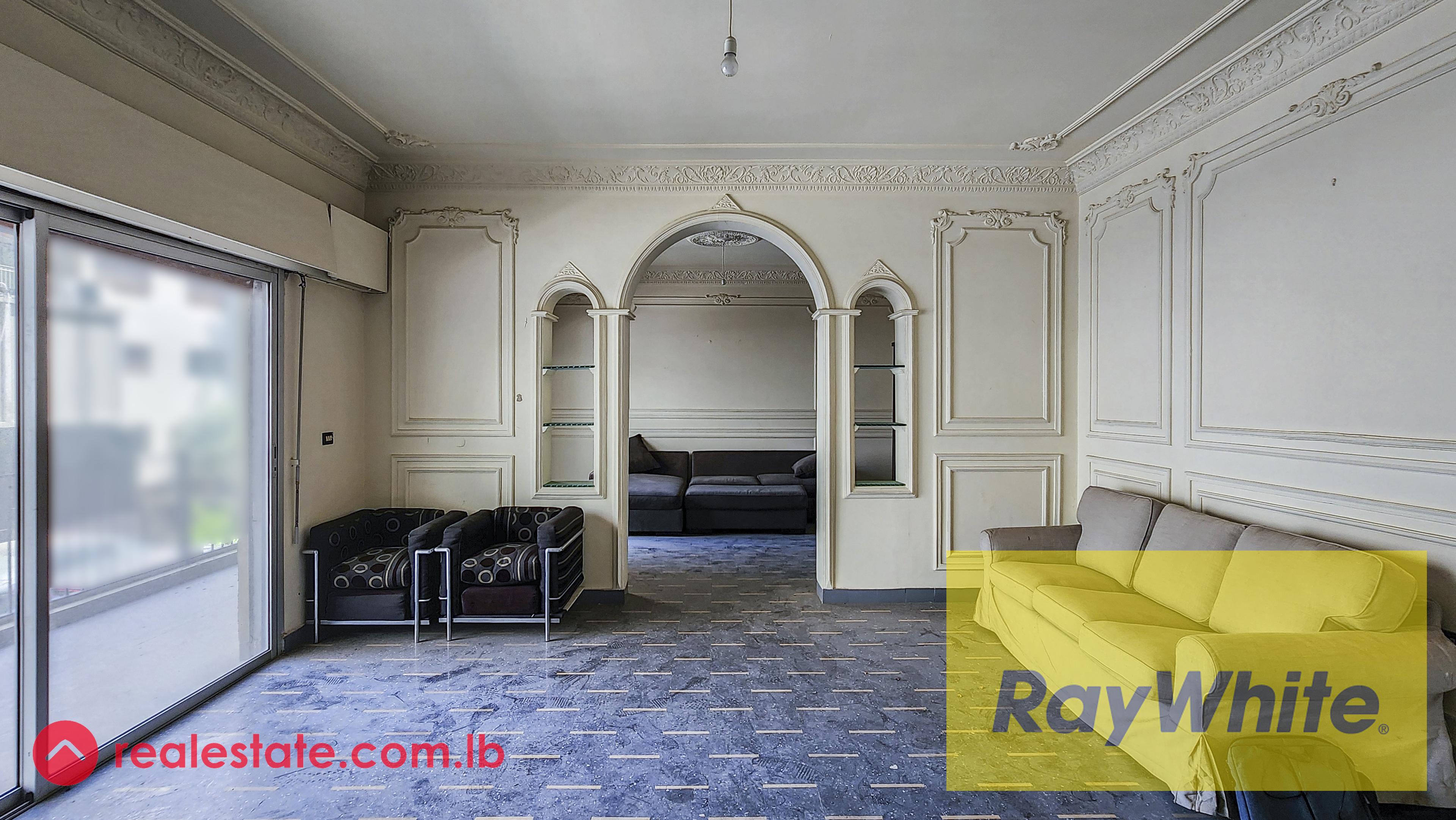 Three Bedrooms Apartment for Rent, Located in Achrafieh.