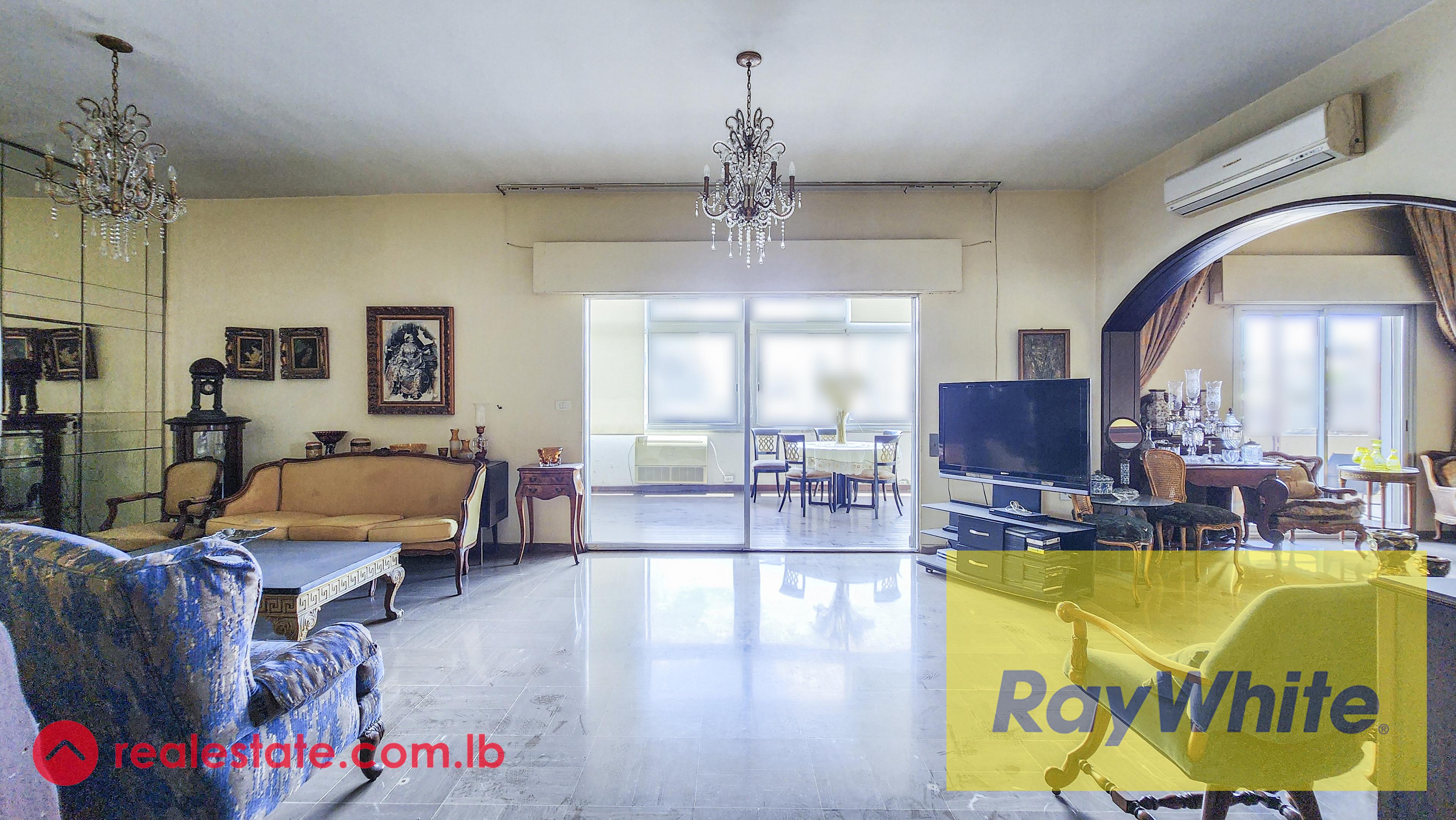 Furnished Three Bedrooms Apartment for Rent, Located in a New Building in Achrafieh With an Open View.