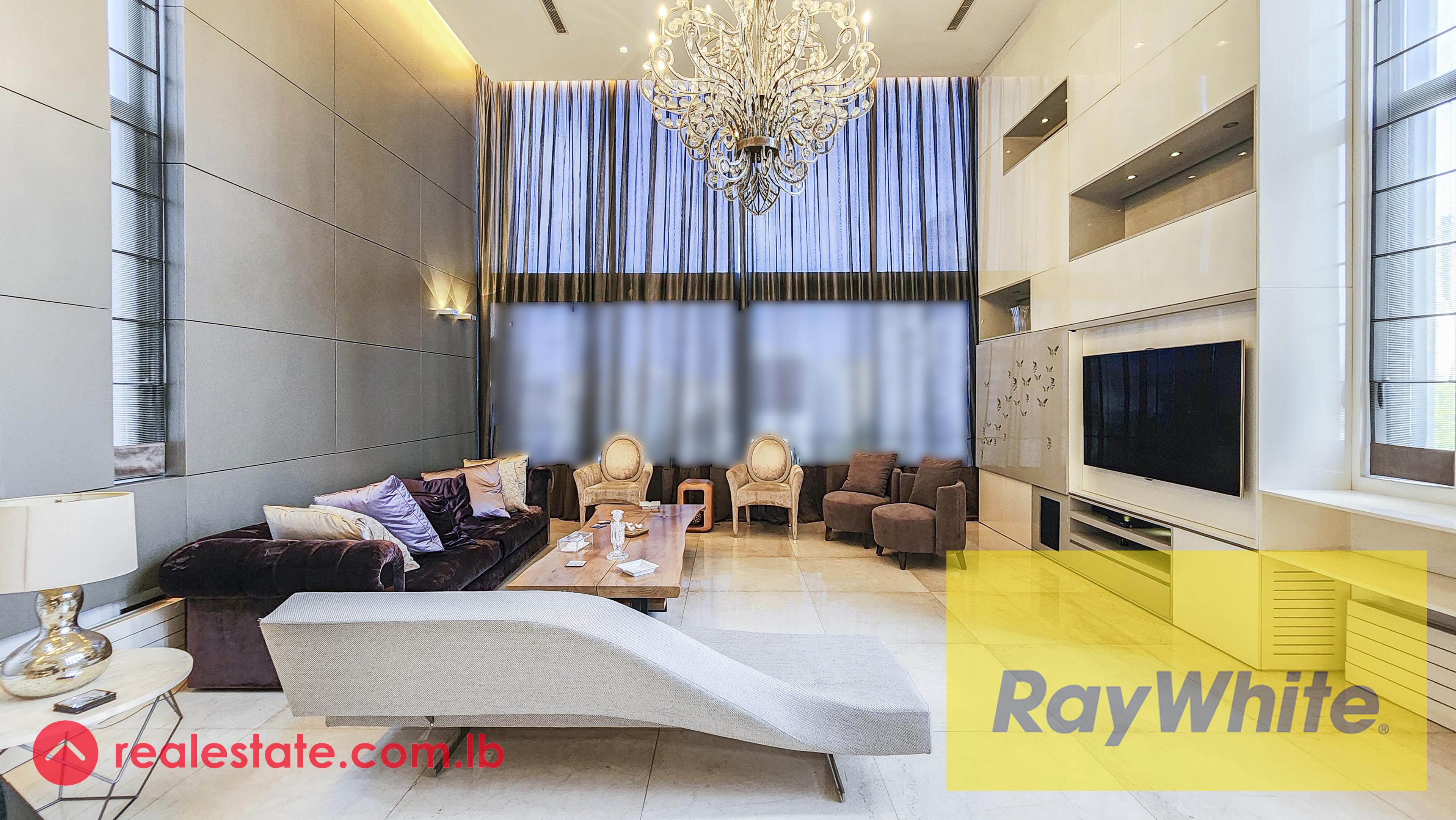 Furnished Quadruplex Penthouse for Sale, in Achrafieh with a Private Pool.