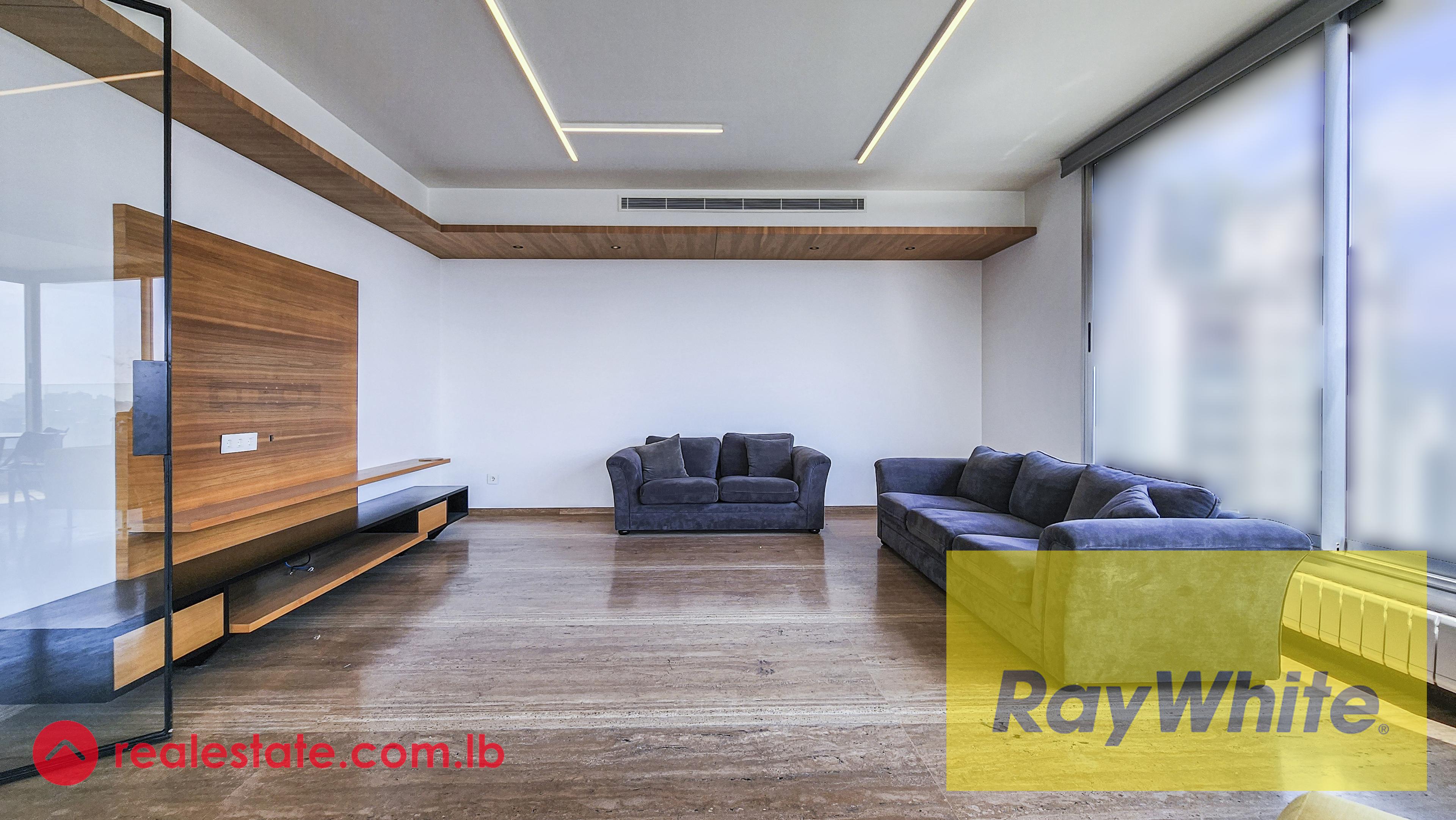 Furnished Three Master Bedrooms Apartment For Sale in Achrafieh With an Open View