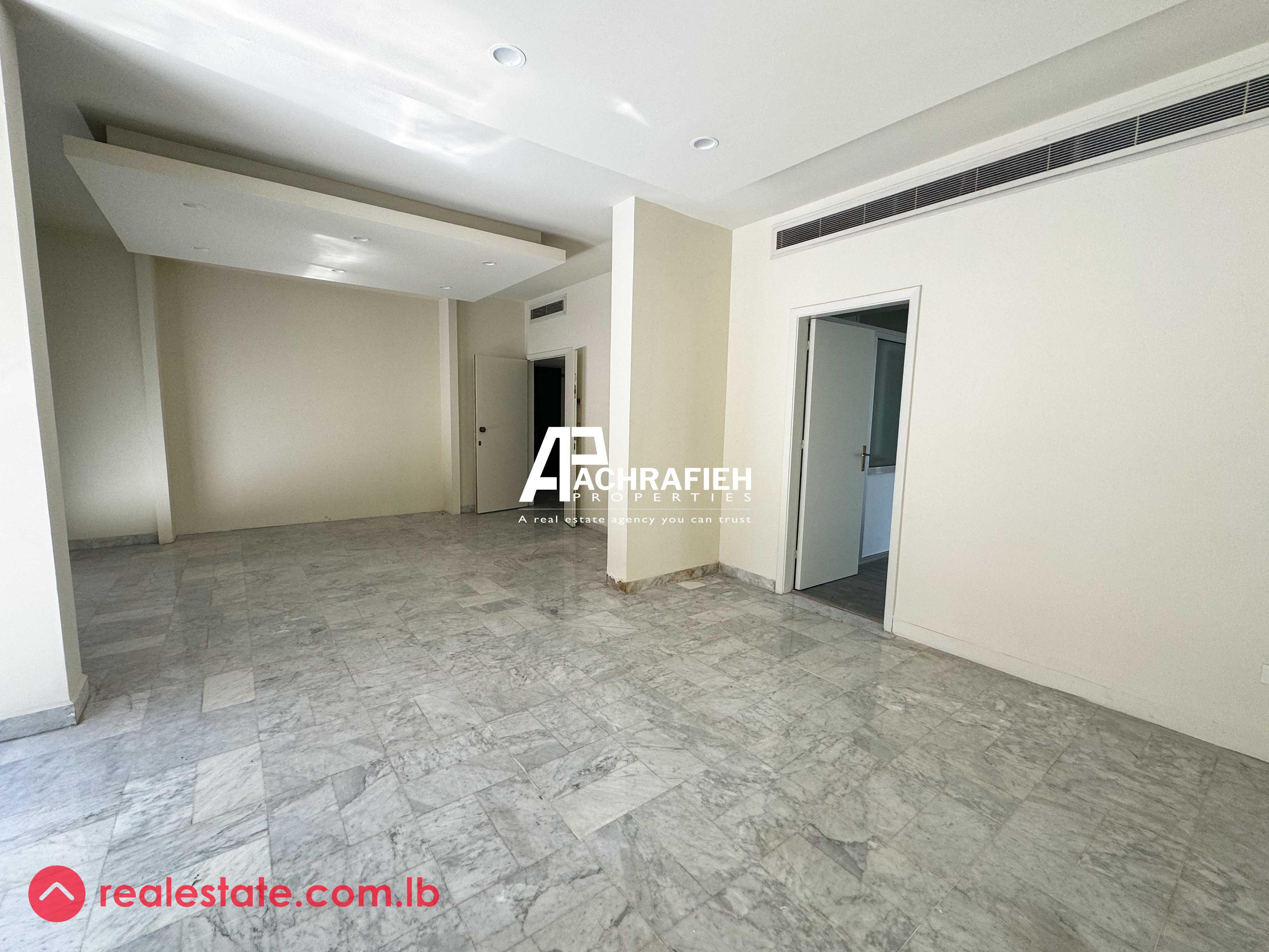220 Sqm | 4 Balconies | Office For Rent in Achrafieh