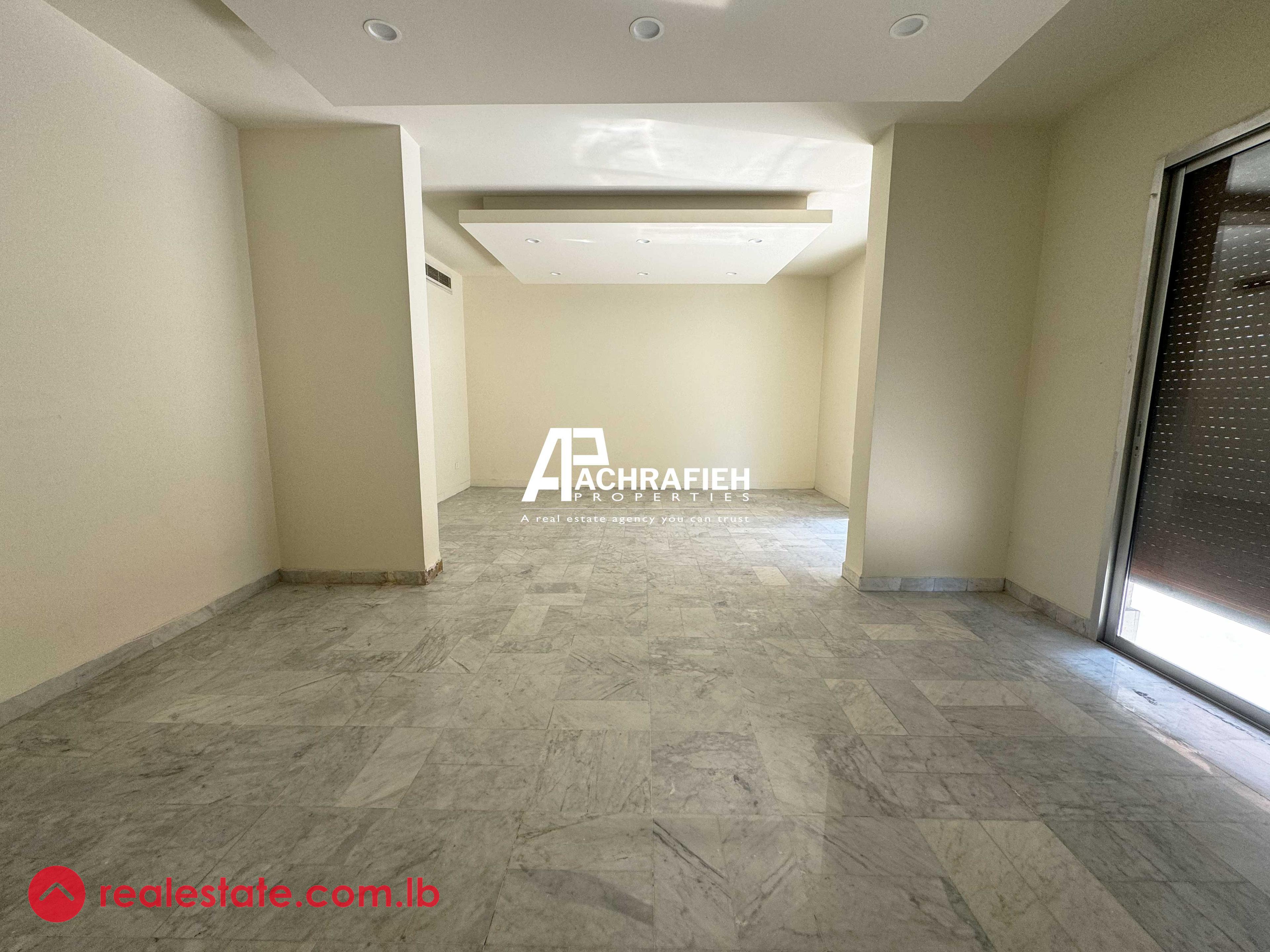 220 Sqm | 4 Balconies | Office For Rent in Achrafieh