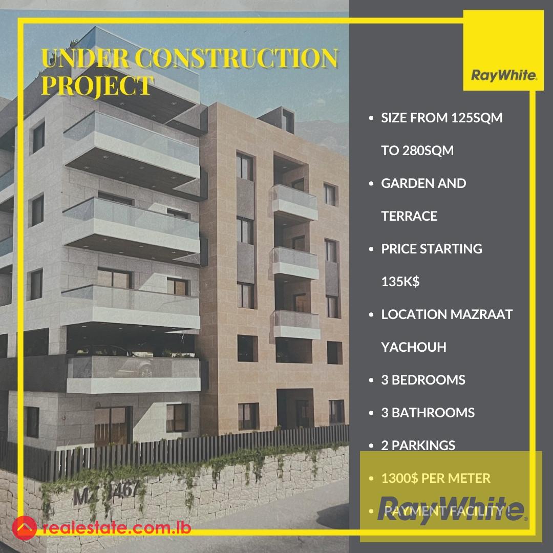 Under construction apartment for sale in Mazraat Yachouh