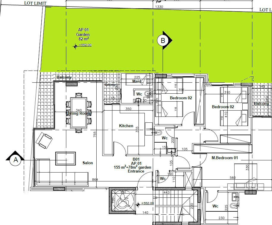 Apartment with Terrace for sale in El Biyada - Down Payment 40%