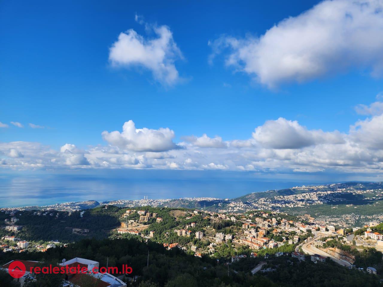 Exceptional Land With Sea View in Dahr El Souwan