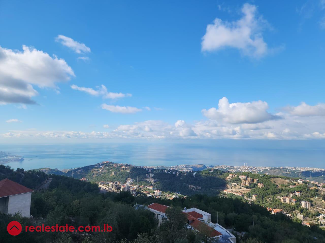 Exceptional Land With Sea View in Dahr El Souwan