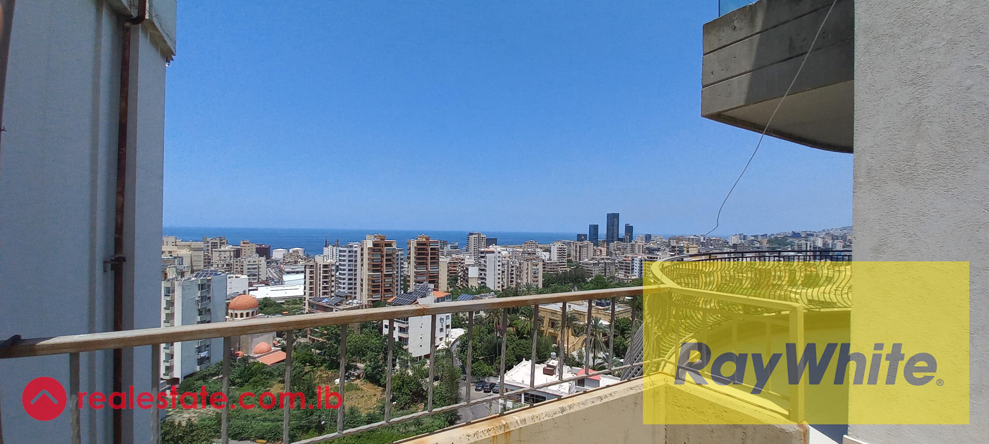 Furnished Duplex with open view in Jal el Dib for sale