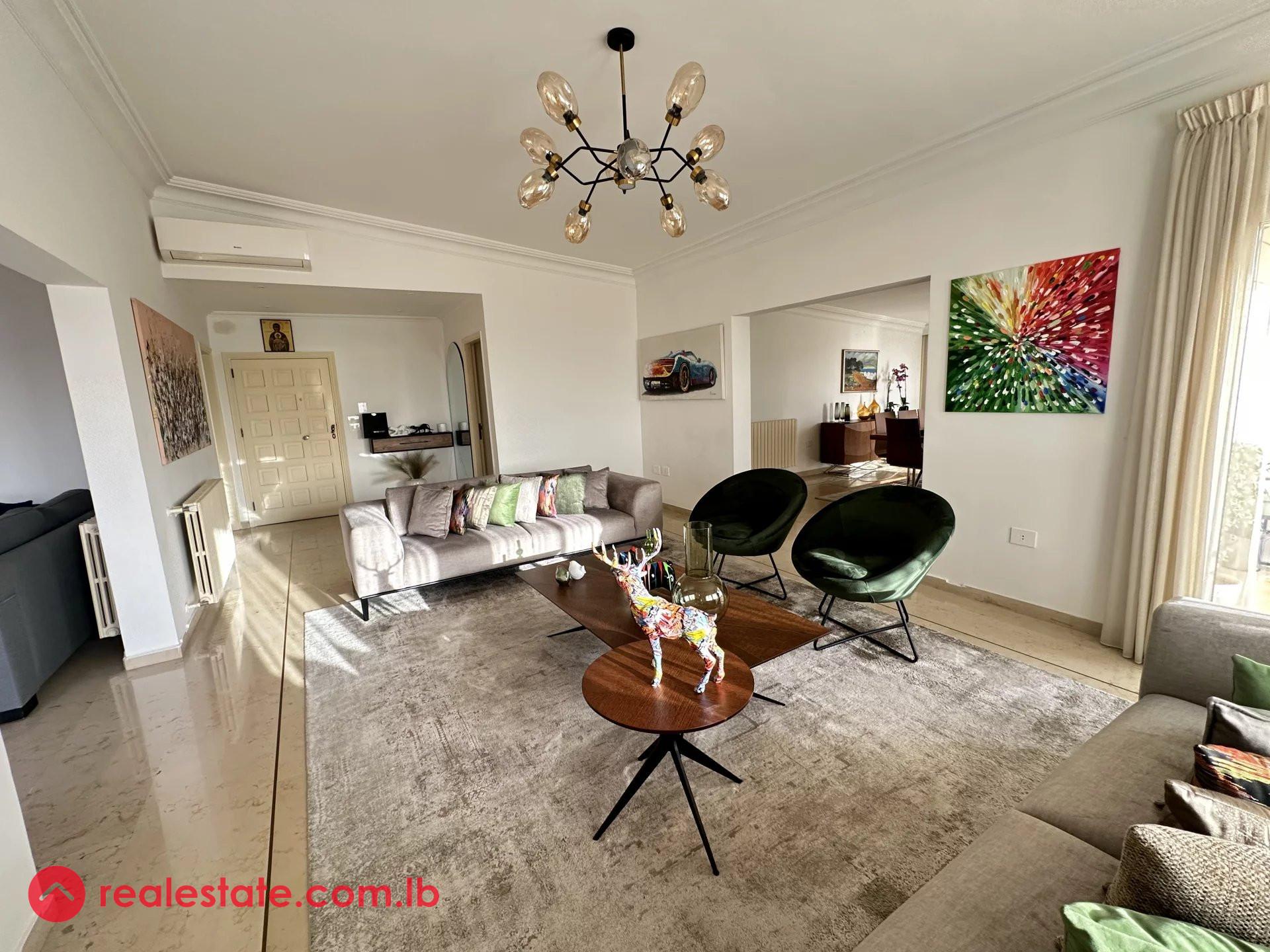 Prestigious Penthouse in Rabieh Villa Zoning- Sea View