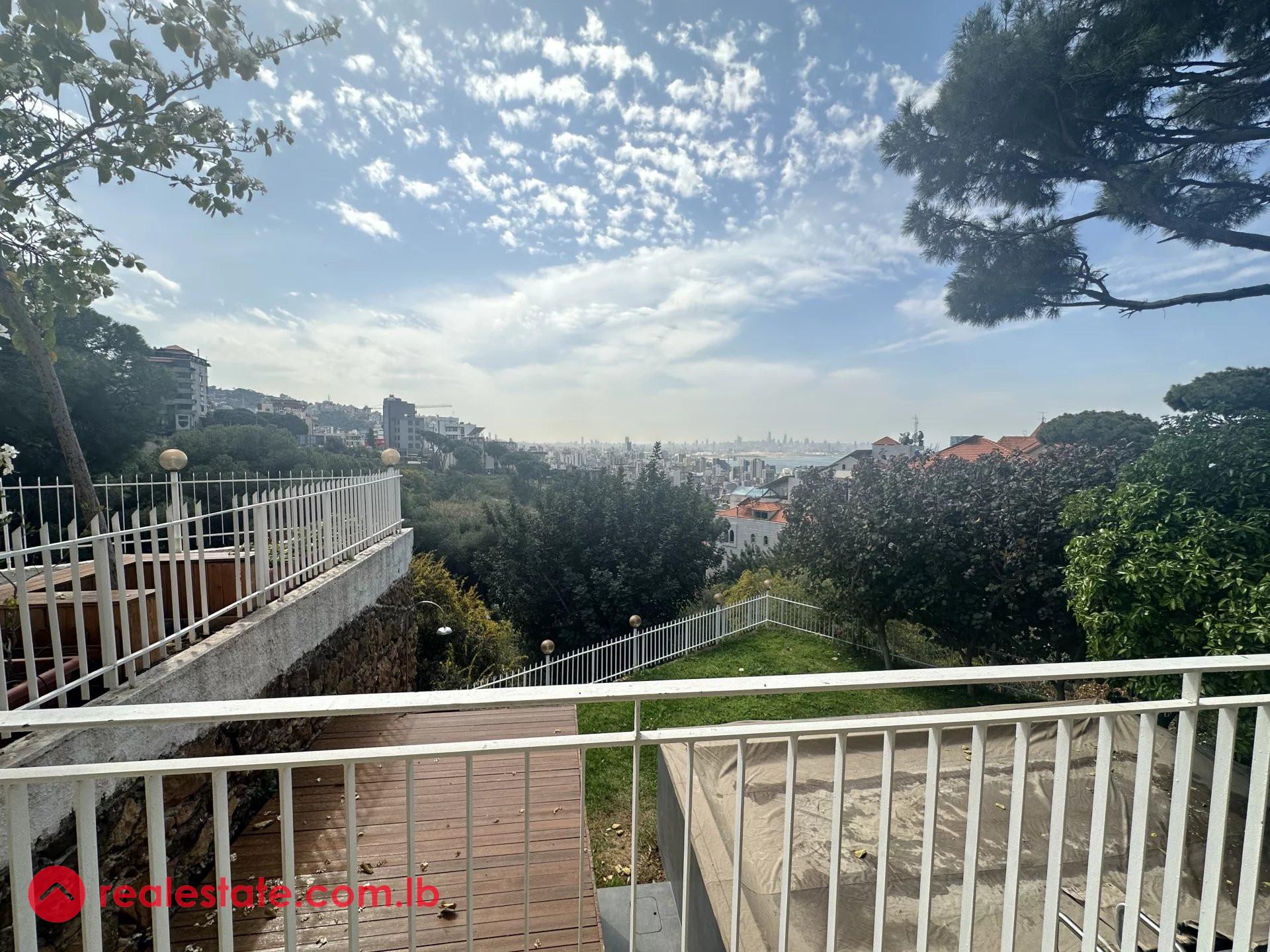 Newly Renovated Villa in Rabieh For Rent - Stunning Views