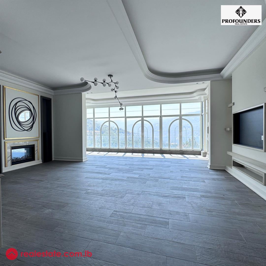 Luxurious Apartment with Panoramic View for Sale in Baabdat