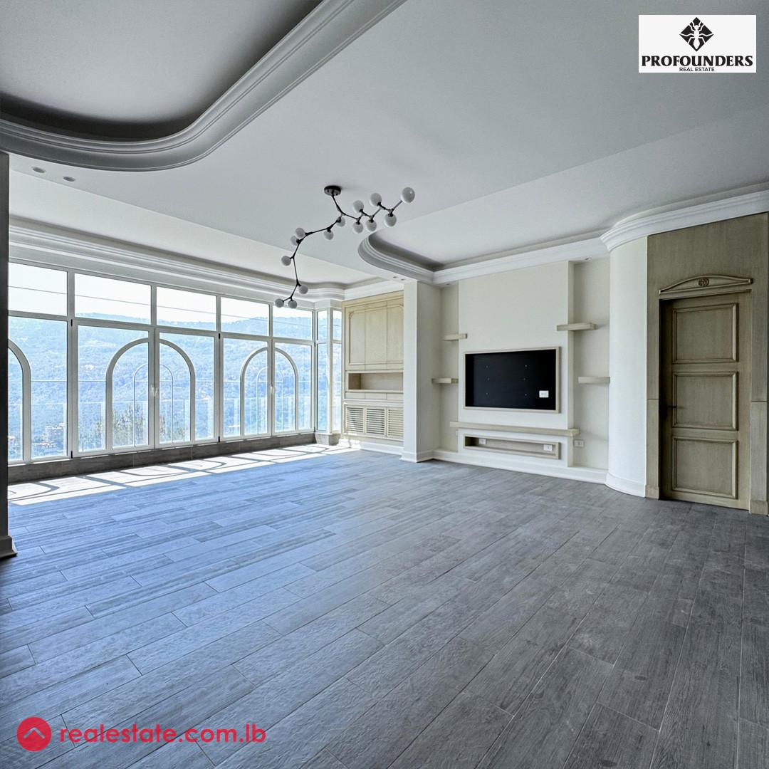 Luxurious Apartment with Panoramic View for Sale in Baabdat
