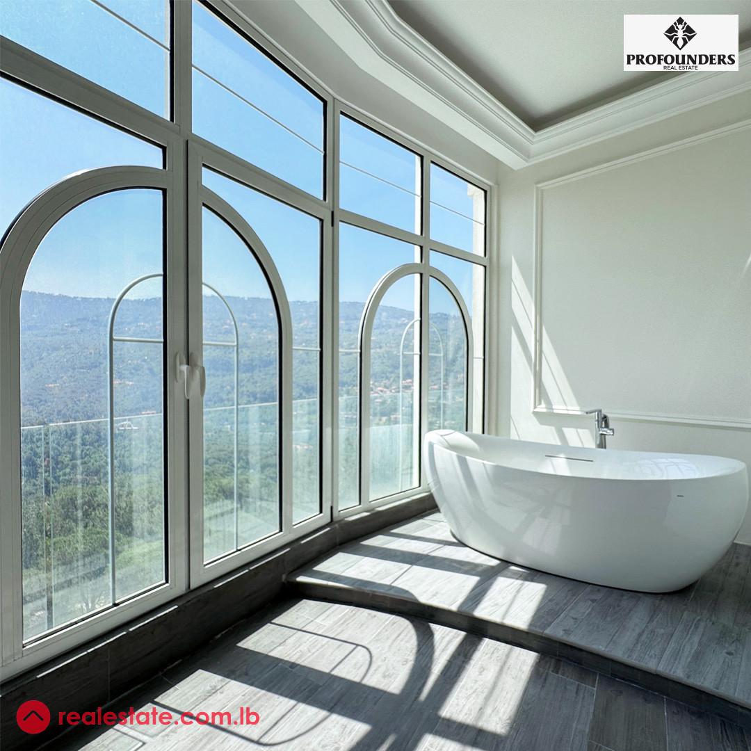 Luxurious Apartment with Panoramic View for Sale in Baabdat