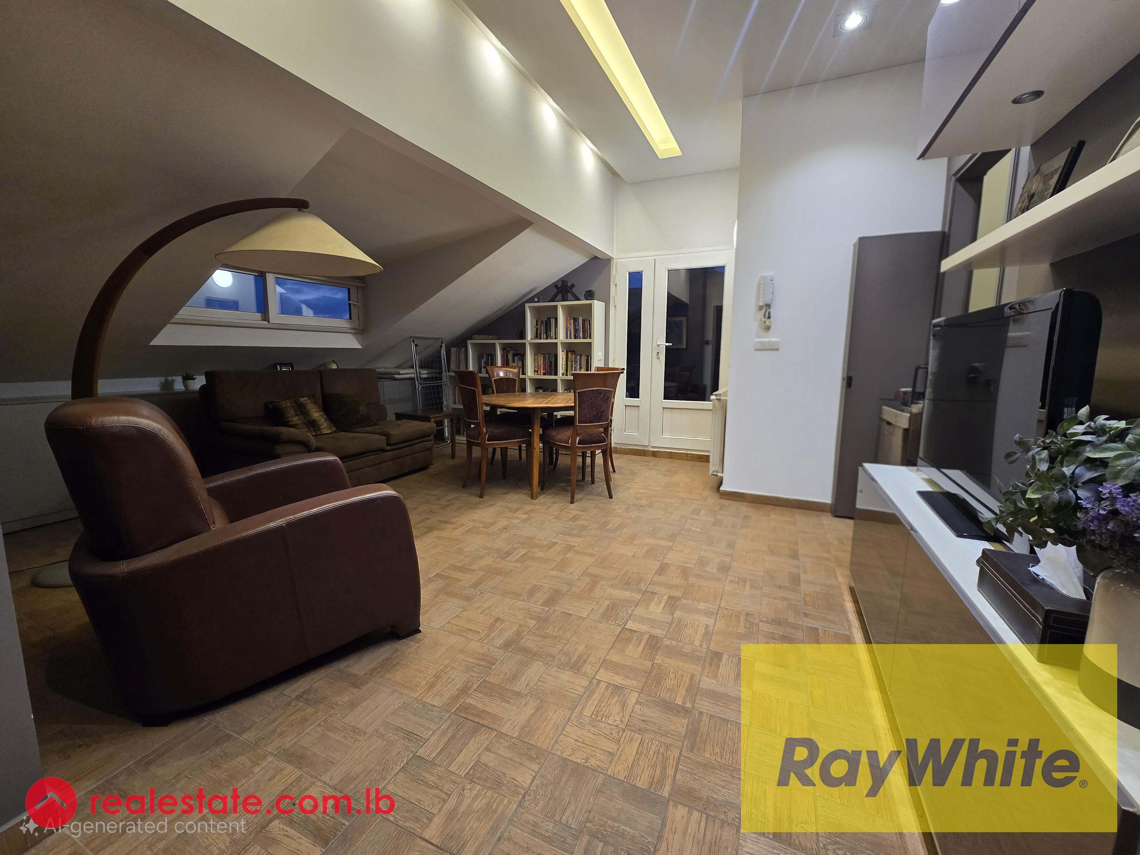 Rooftop Apartment for Rent in Kornet Chehwan – 80 SQM Interior + 250 SQM Terrace