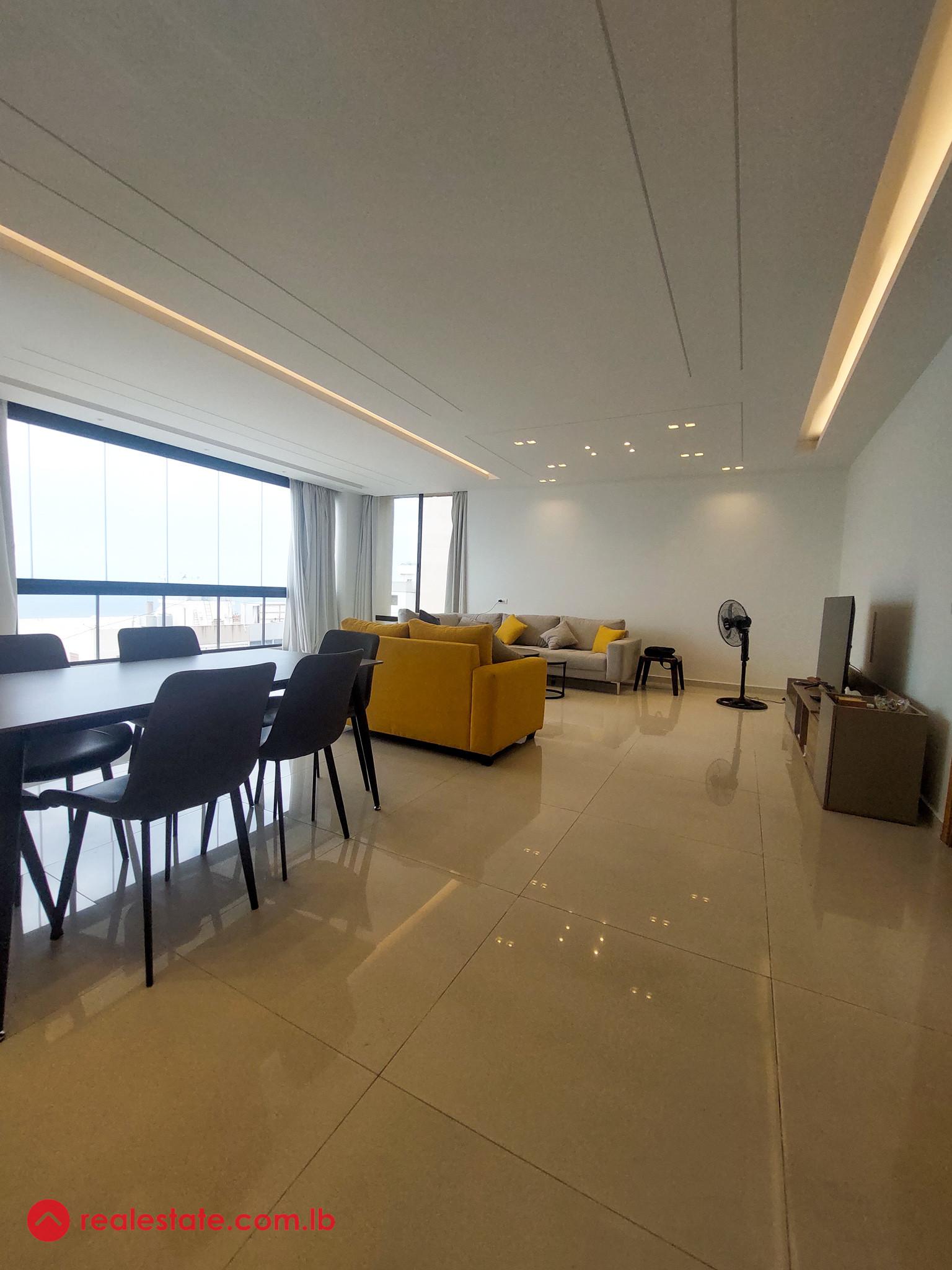 Fully Equipped Apartment in Jal El Dib/Bkenneya, Metn + Sea View