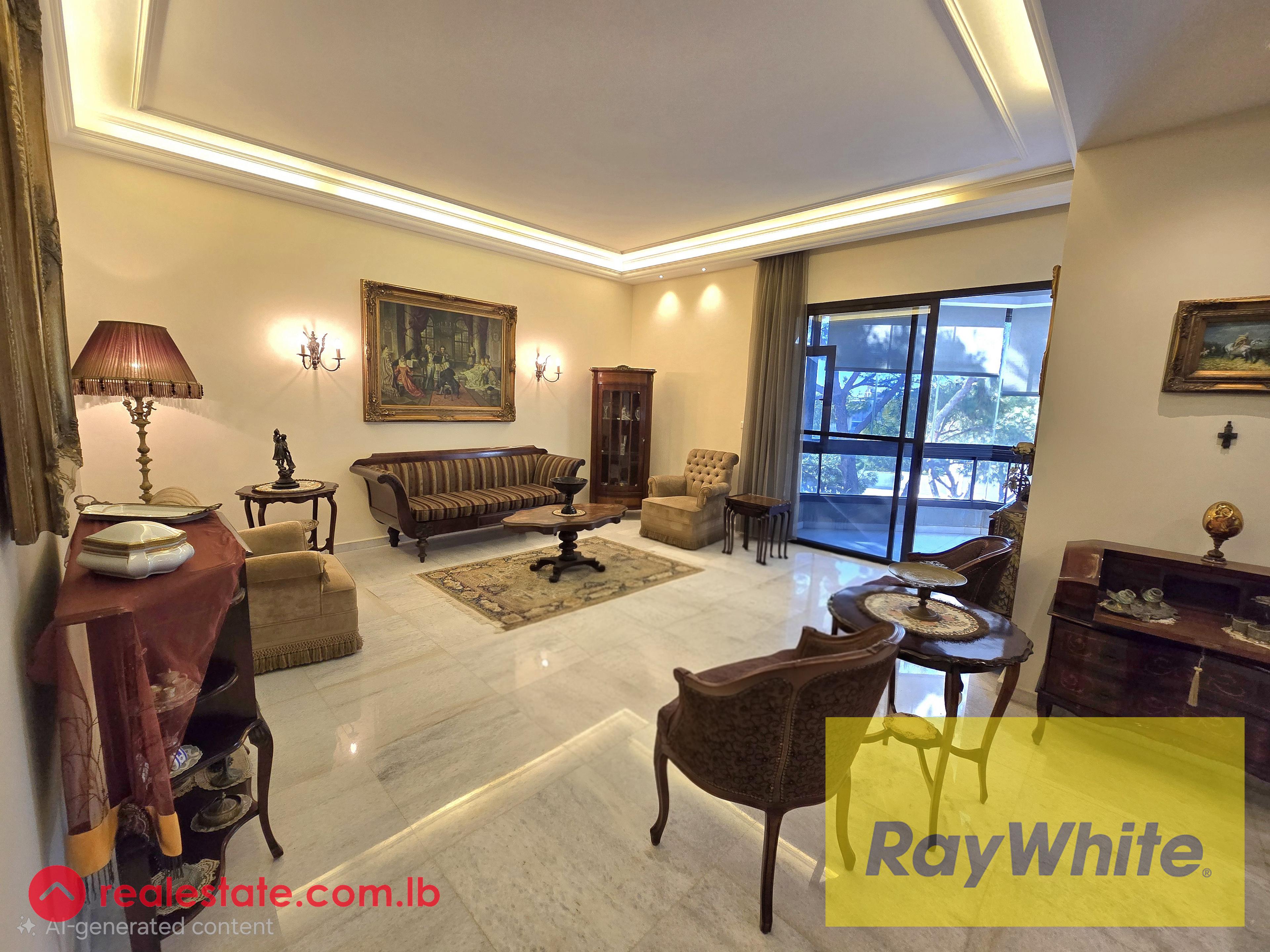 For Rent – Elegant 350 sqm Furnished Apartment in Rabieh
