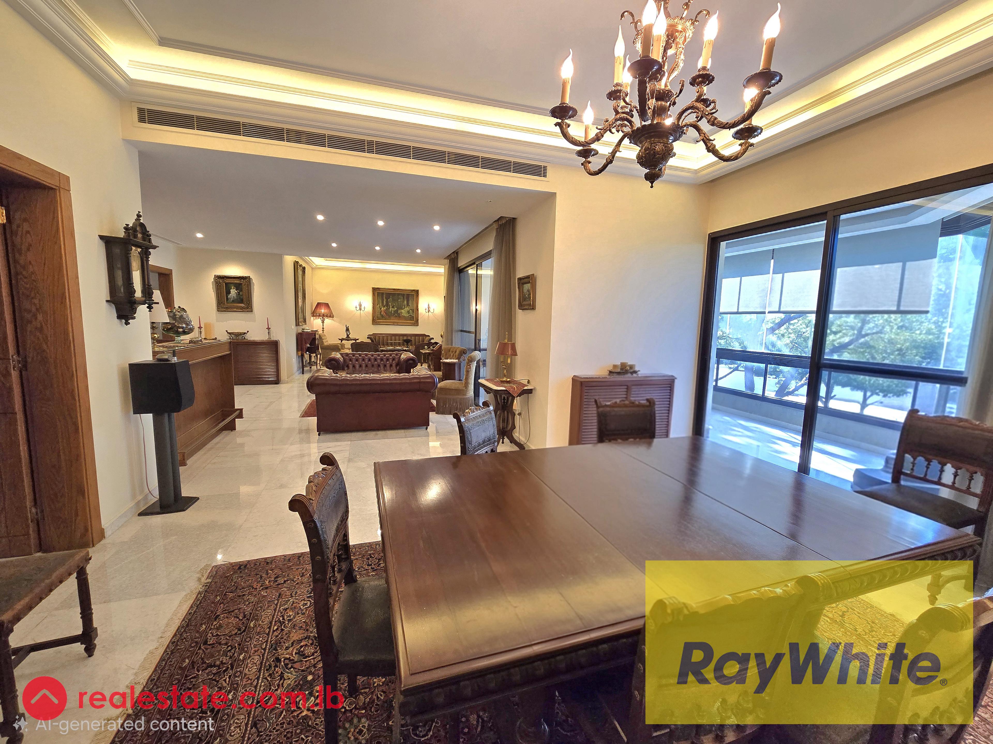 For Sale – Elegant 350 sqm Furnished Apartment in Rabieh