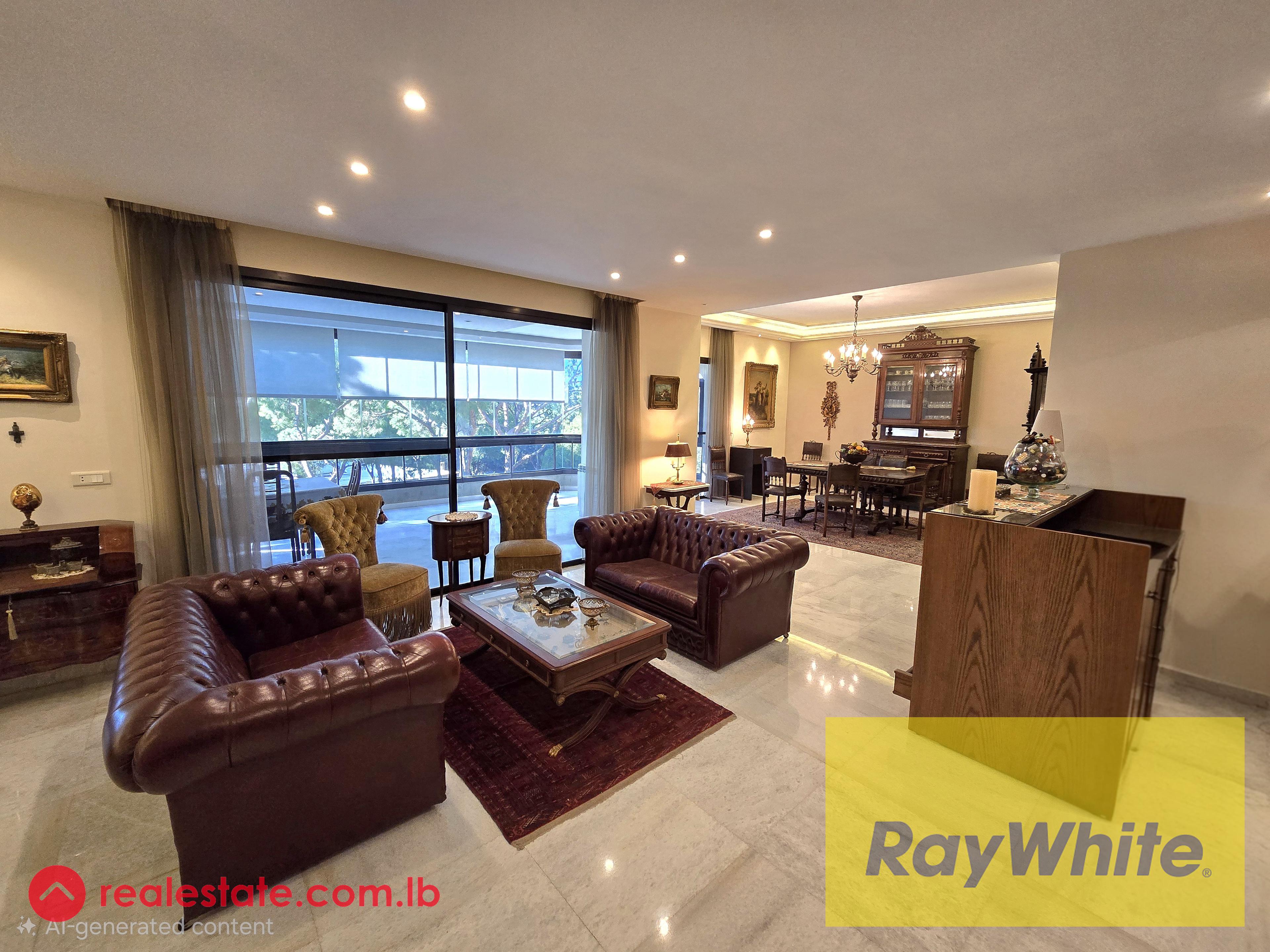 For Sale – Elegant 350 sqm Furnished Apartment in Rabieh
