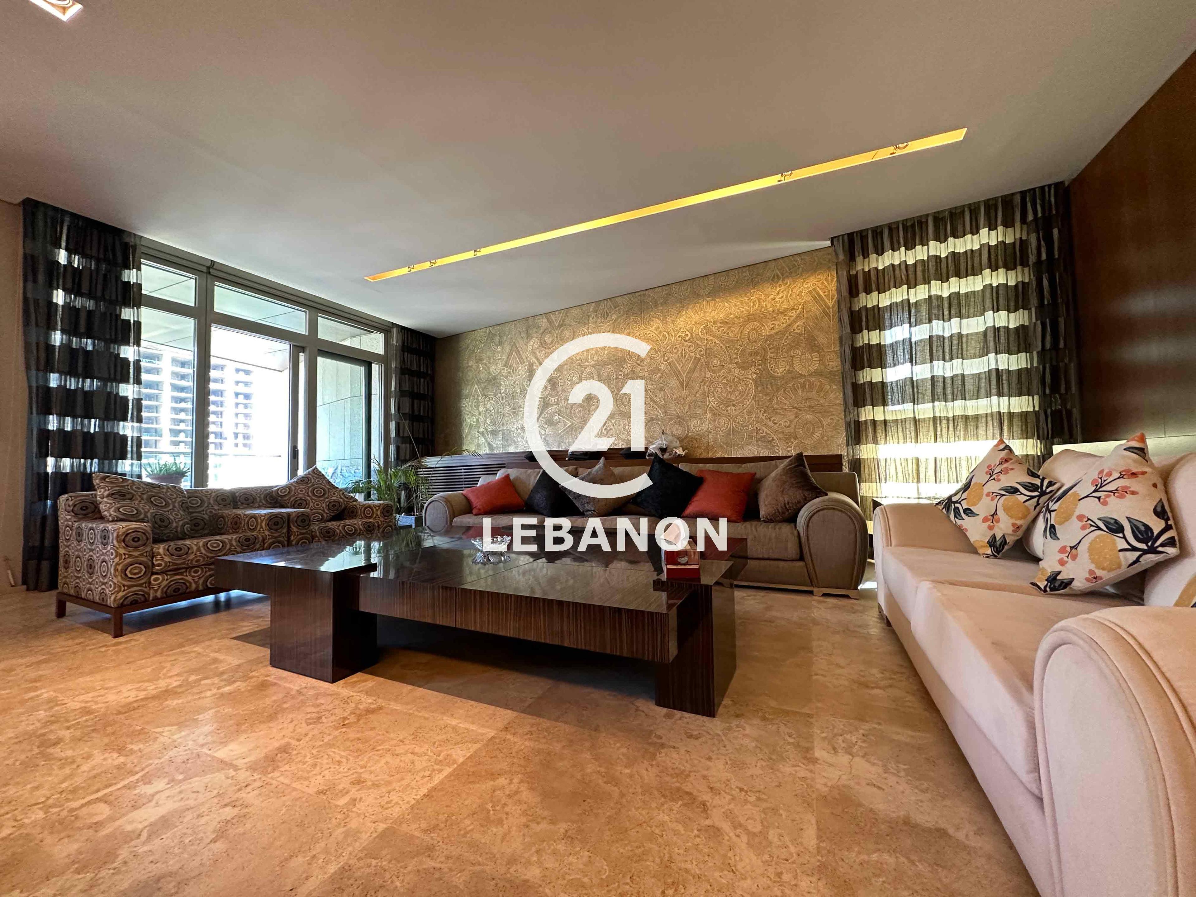 400 Sqm Furnished Apartment For Rent in Downtown with a Sea View