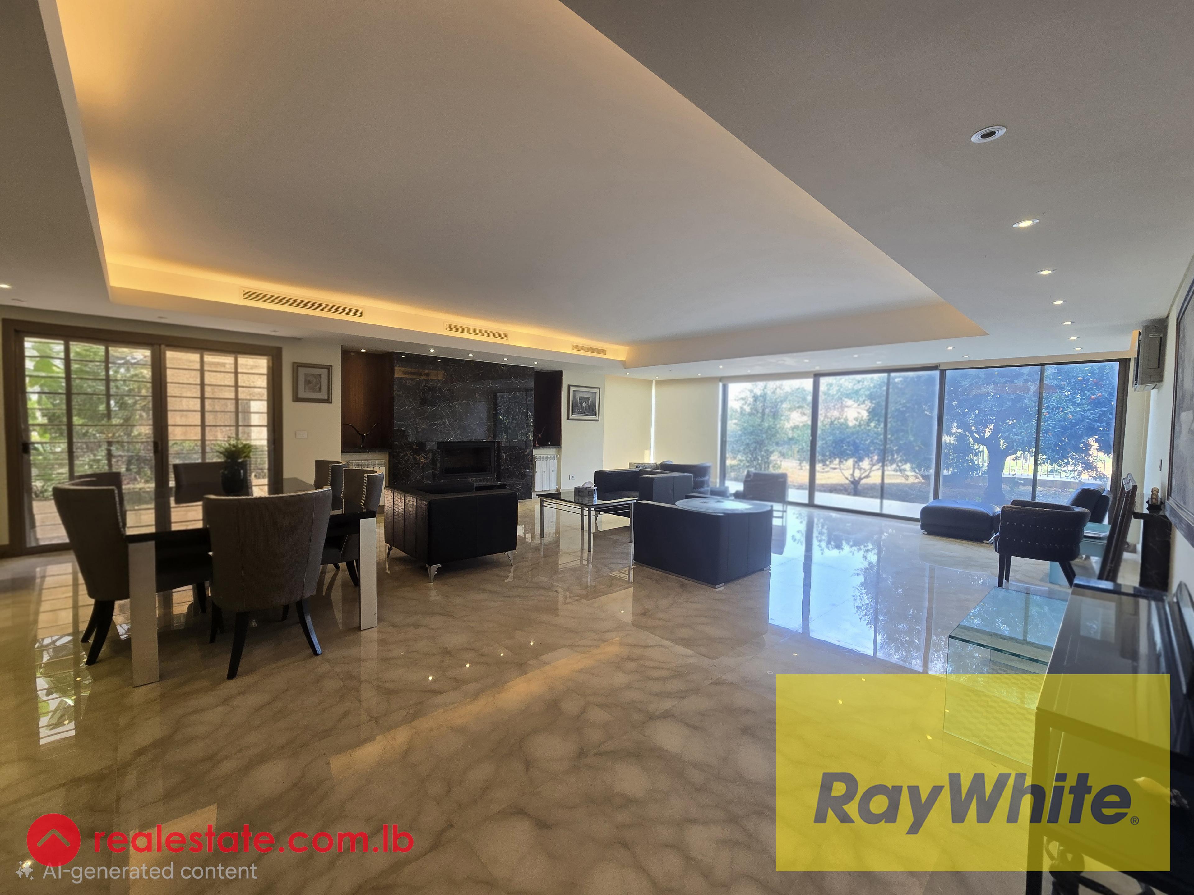 Stunning 300 sqm Garden Apartment for Rent in Mtayleb – Prime Location