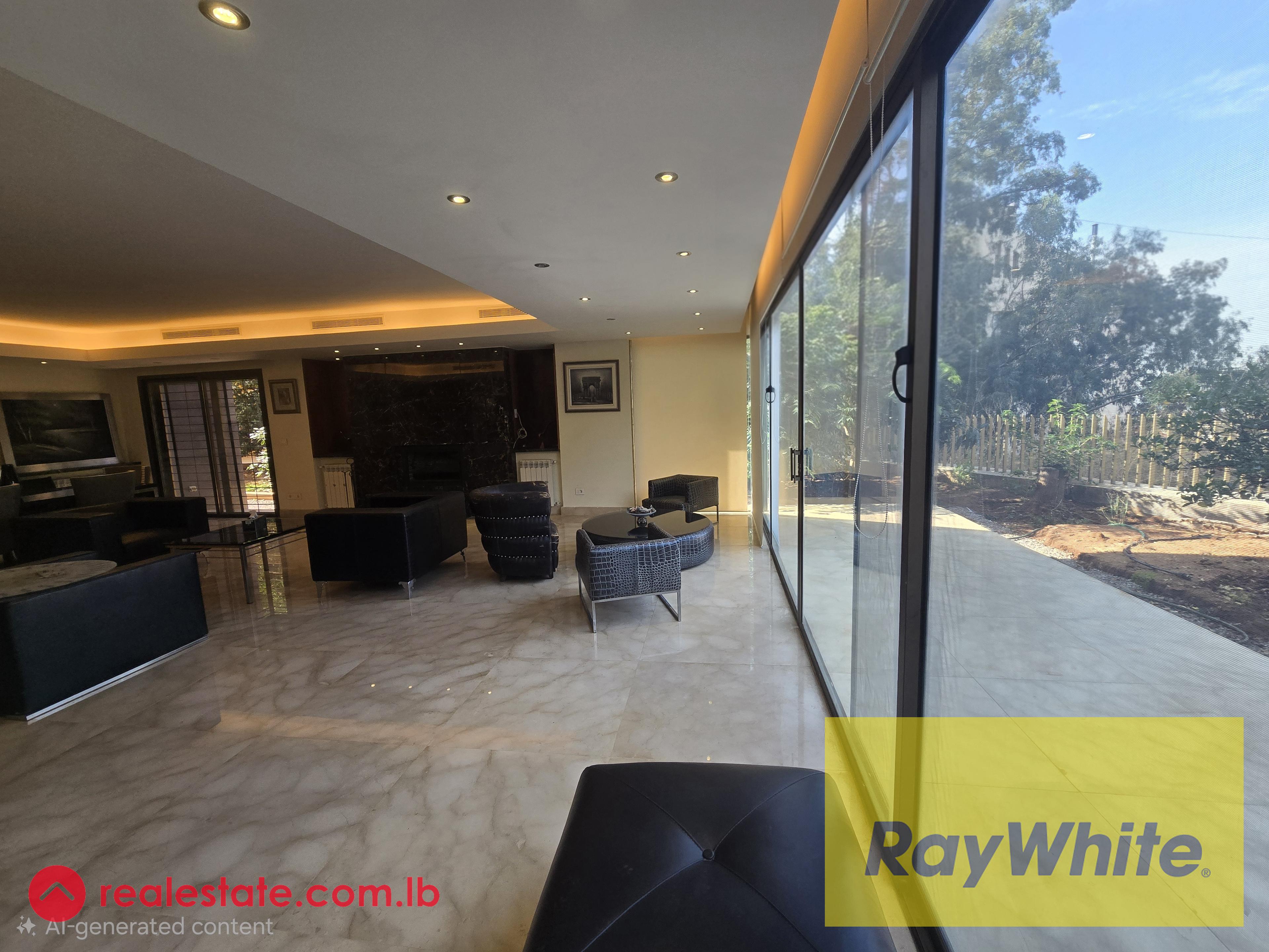 Stunning 300 sqm Garden Apartment for Rent in Mtayleb – Prime Location