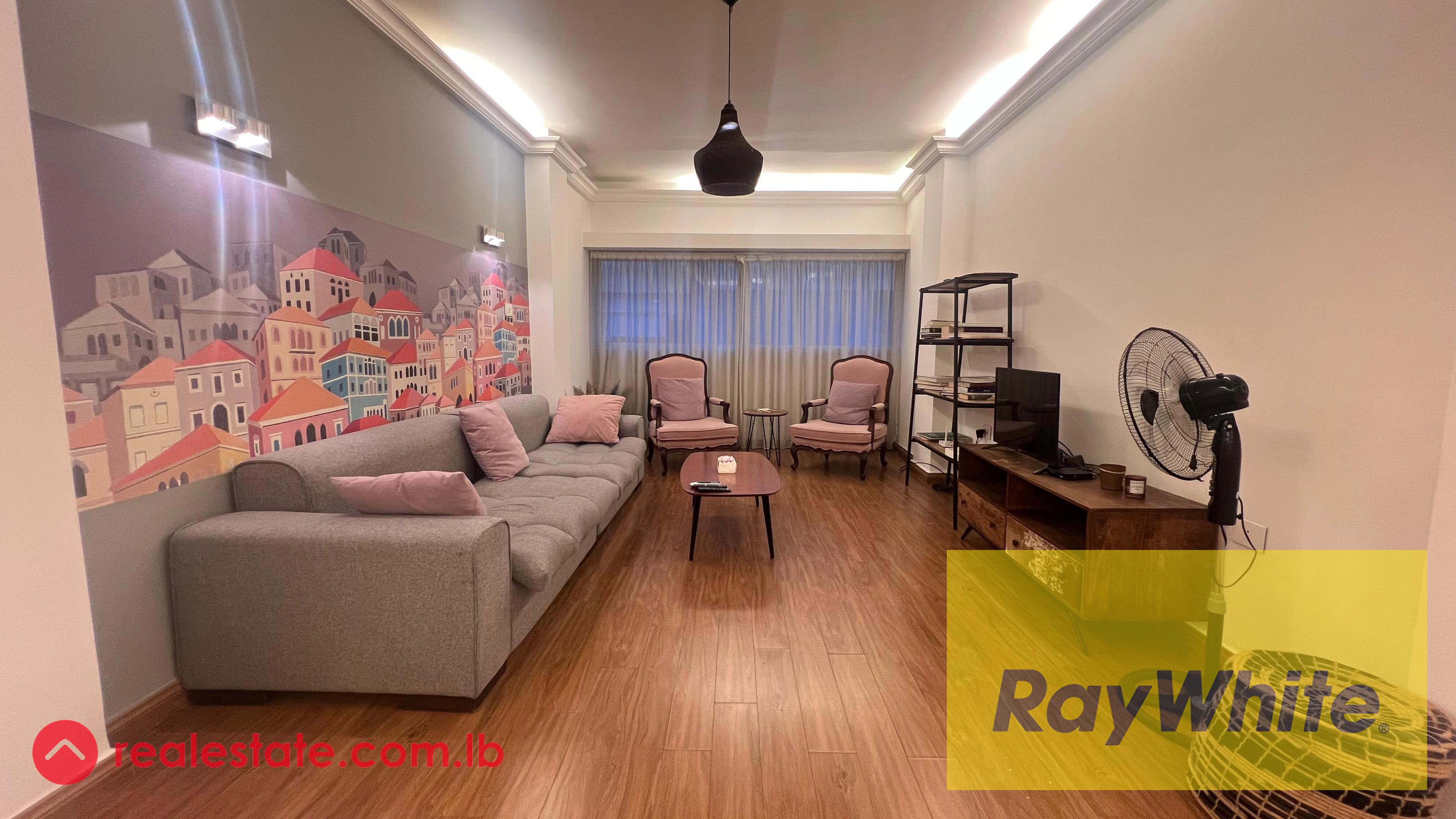 Apartment for Rent in Gemayzeh – 150 sqm | Fully Furnished