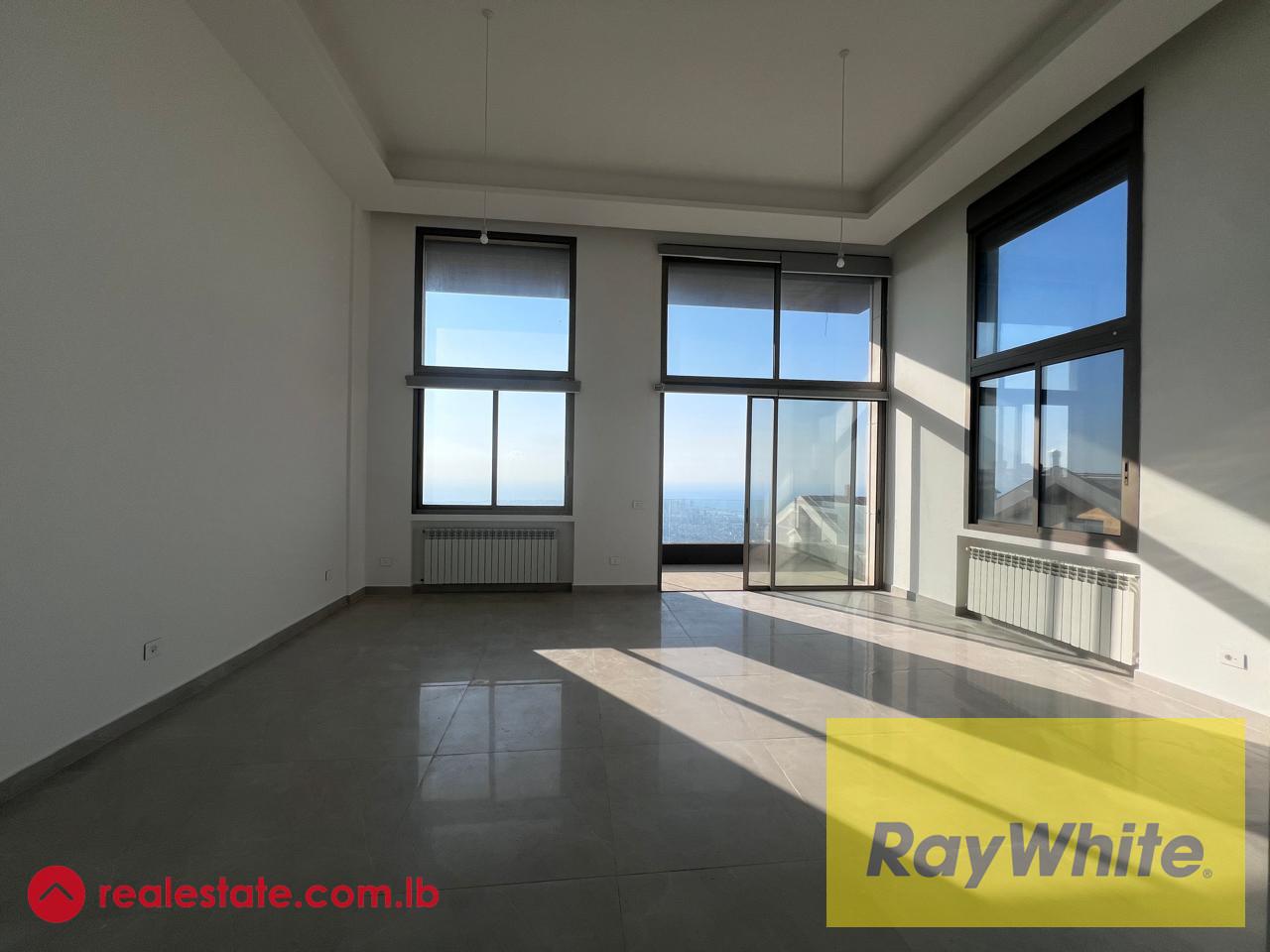 Duplex with Panoramic Sea and City View for Sale in Beit Mery