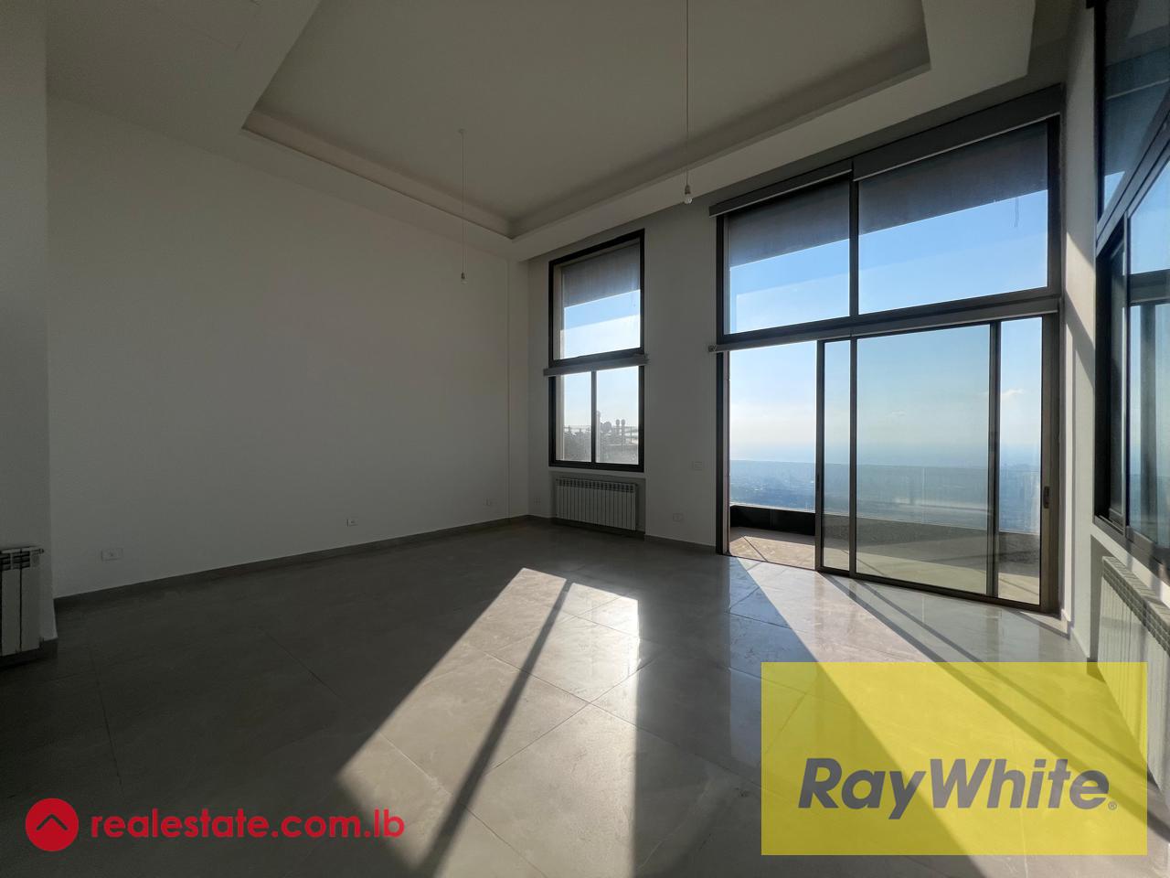 Duplex with Panoramic Sea and City View for Sale in Beit Mery