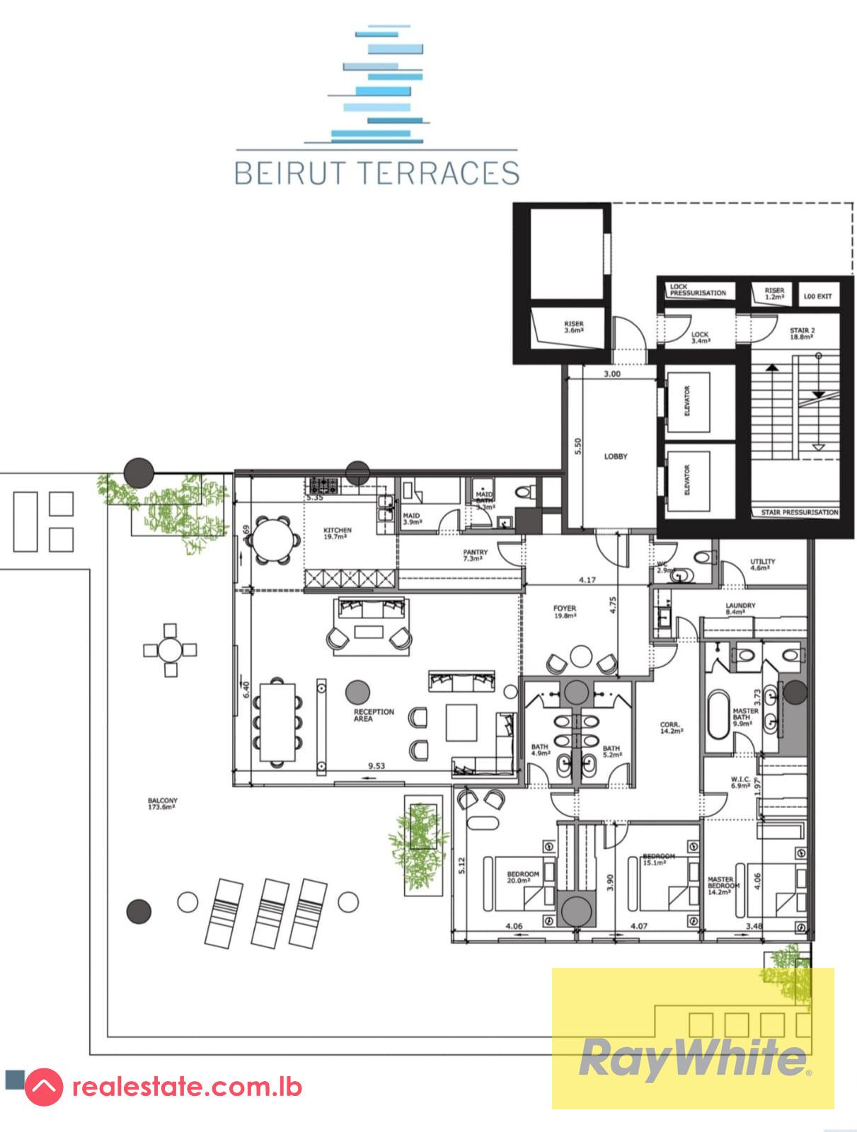 Apartment for Sale in Downtown – 425 sqm + Terrace