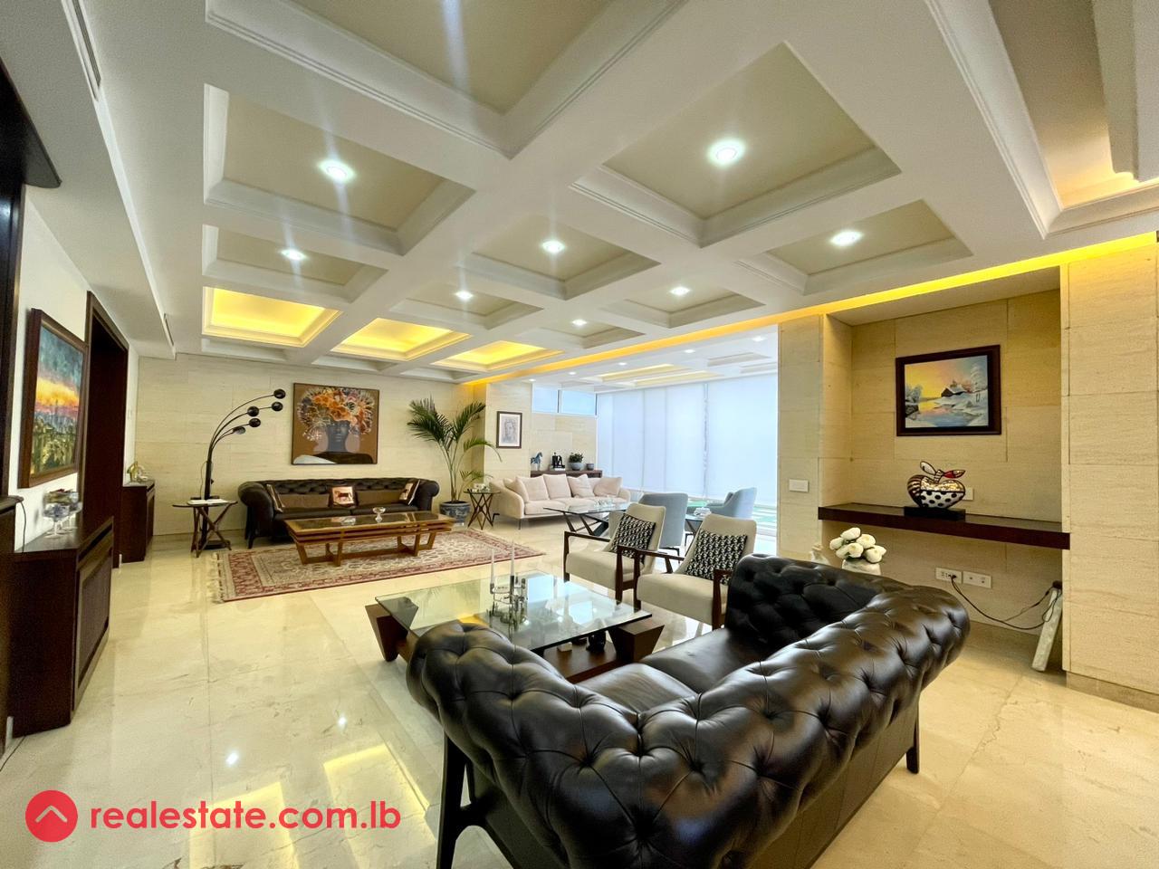 Semi- Furnished Luxurious Apartment in Kfarhbab + View