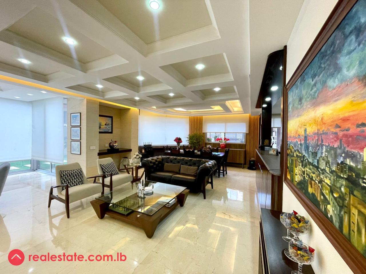 Semi- Furnished Luxurious Apartment in Kfarhbab + View
