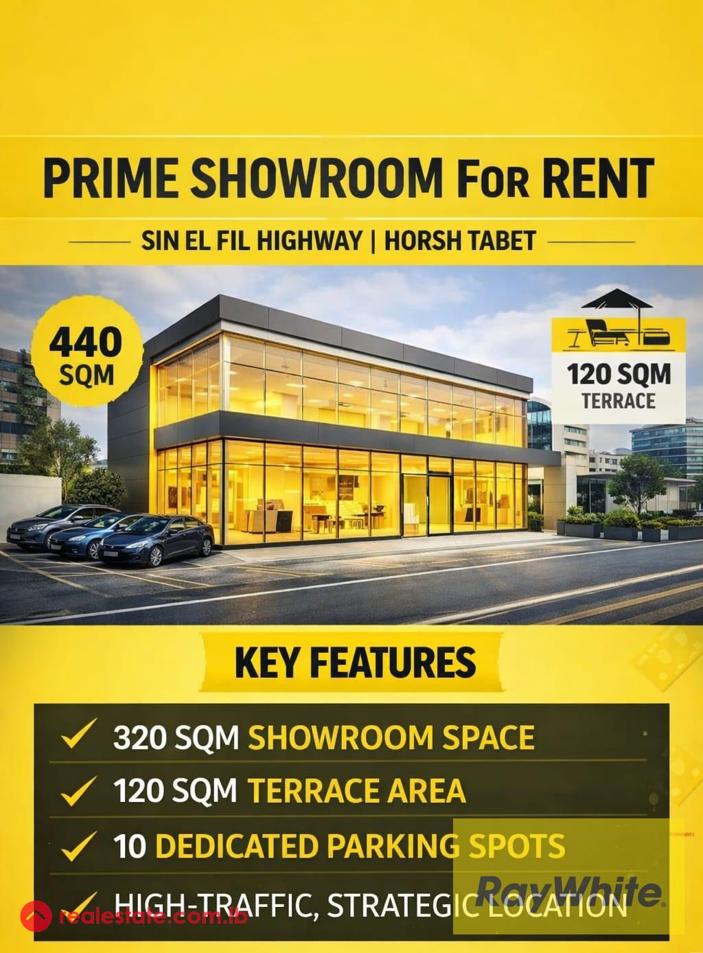 Showroom For Rent in Prime Horch Tabet