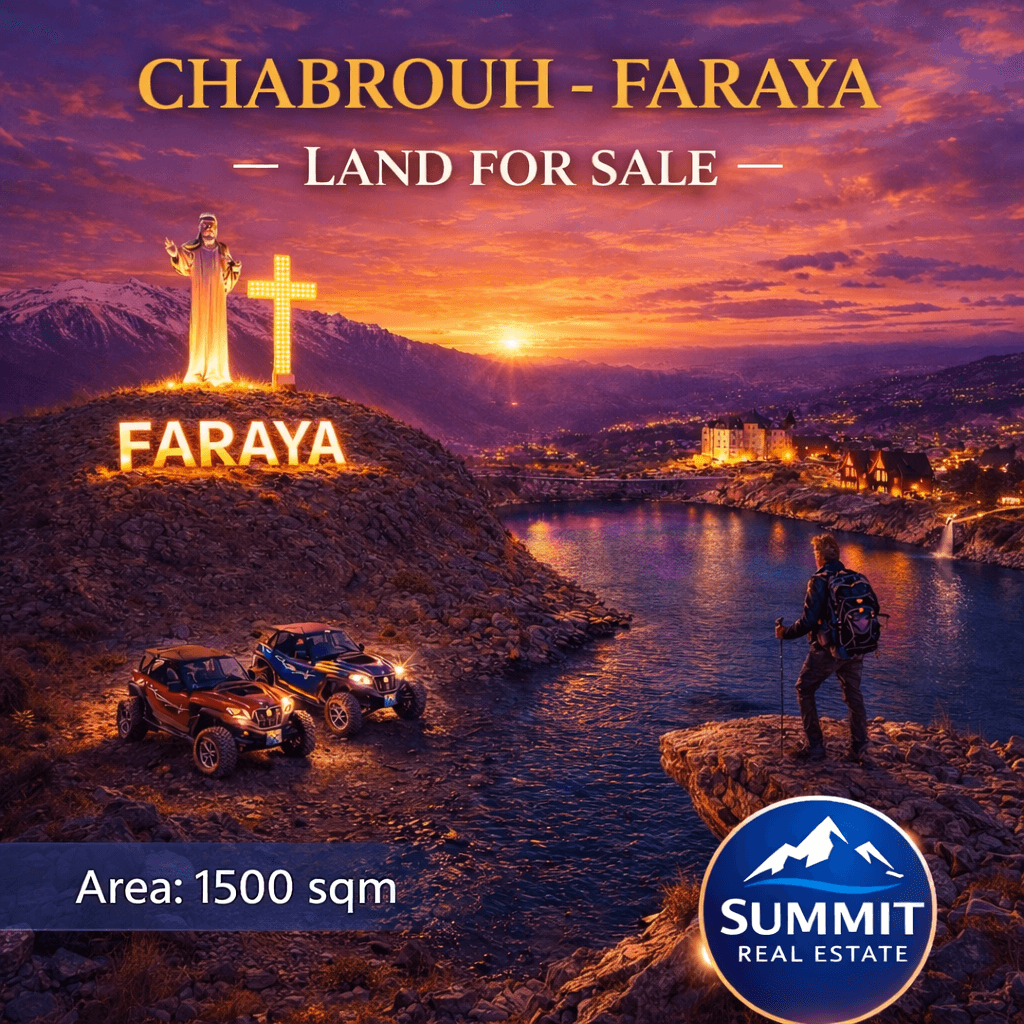 Land for Sale in Faraya – Chabrouh | 1,500 sqm | Strategic Main Road Location