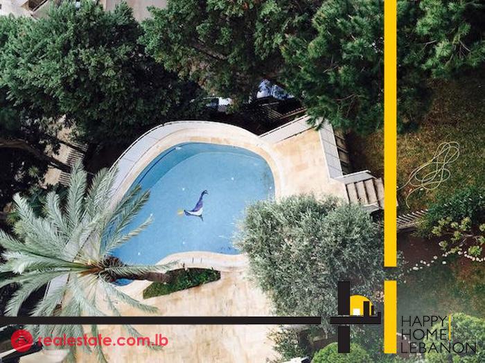 Luxury apartment for sale in Fanar with panoramic Beirut and sea- pool