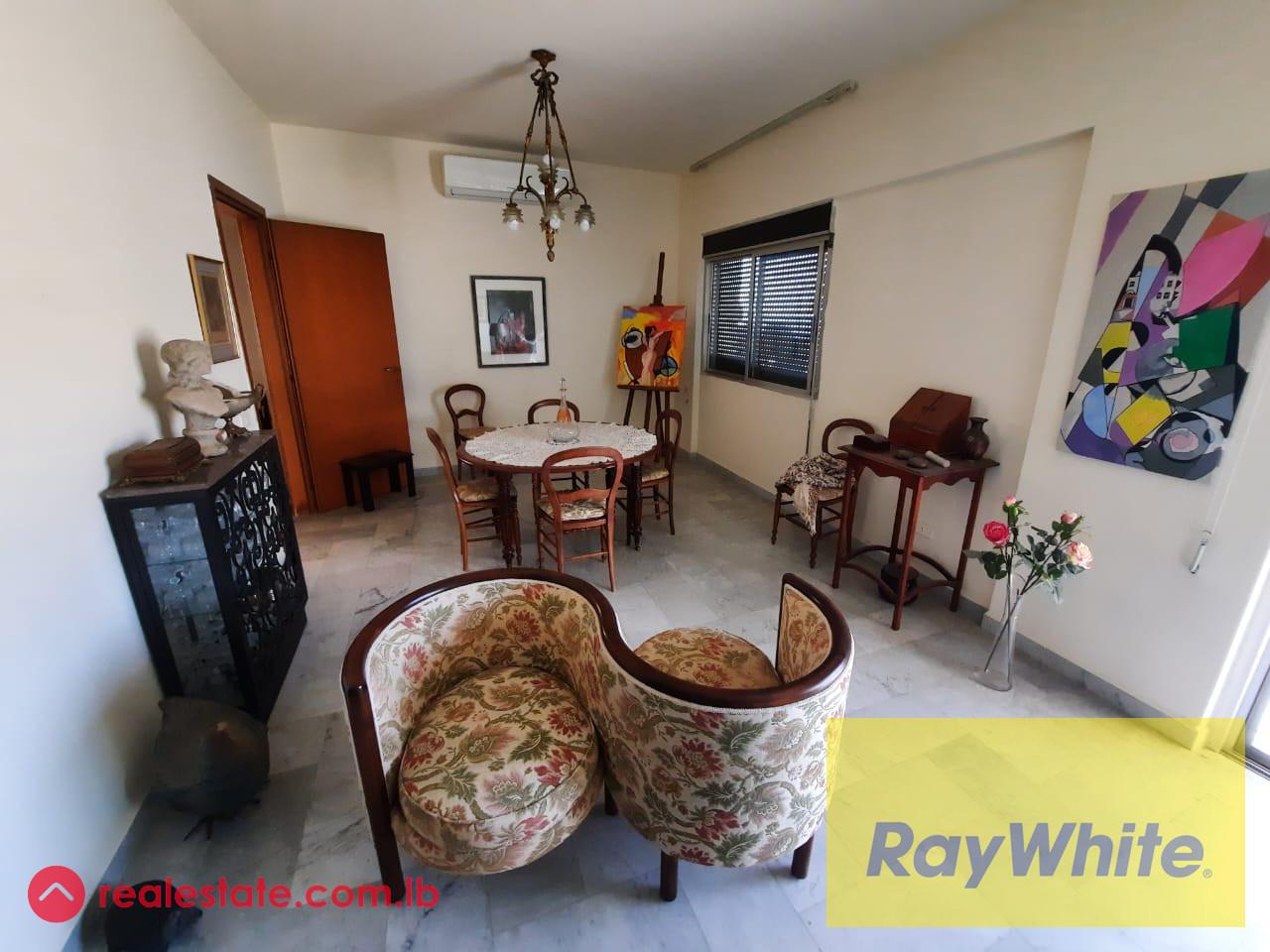 Furnished Apartment for Rent in Naccache – Open Sea & Mountain View