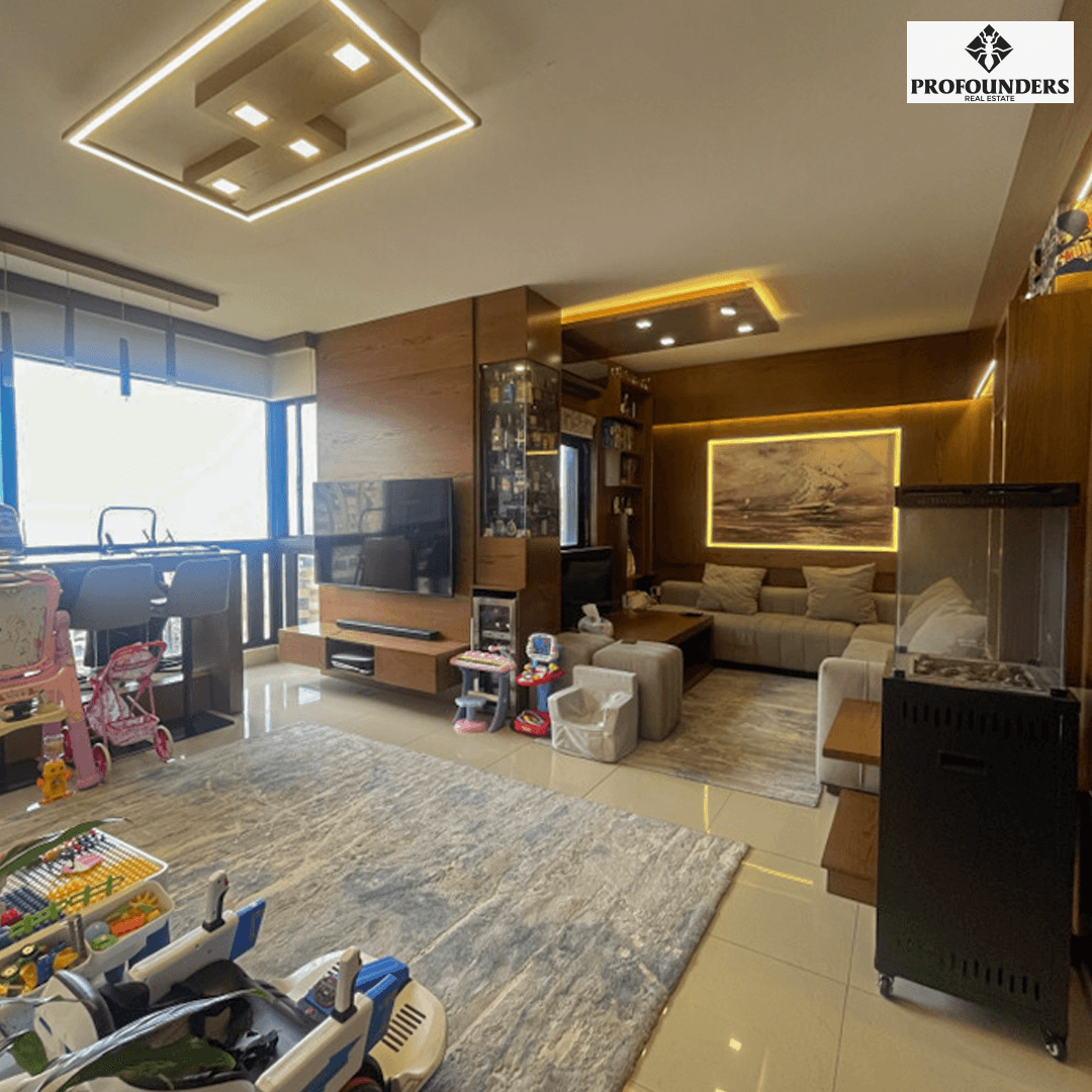 Furnished apartment with Sea & City View for sale in Antelias