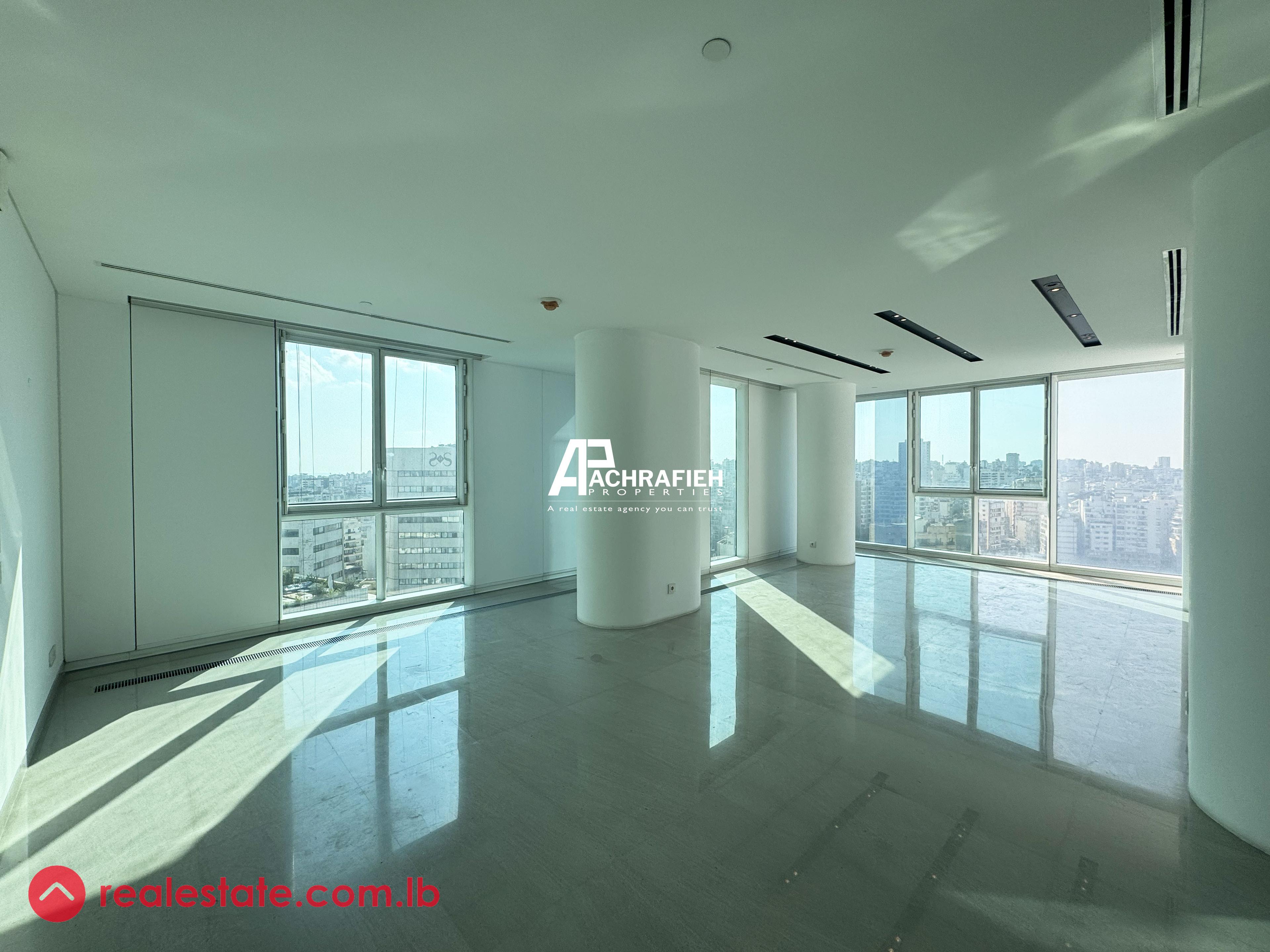 Open View | 380 Sqm | Apartment for Rent in Achrafieh